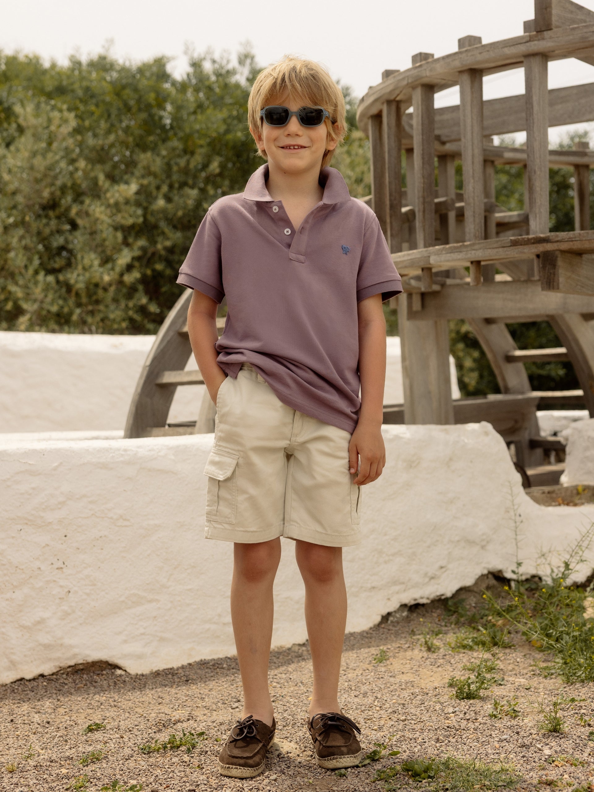 Bermuda cargo enfant pierre