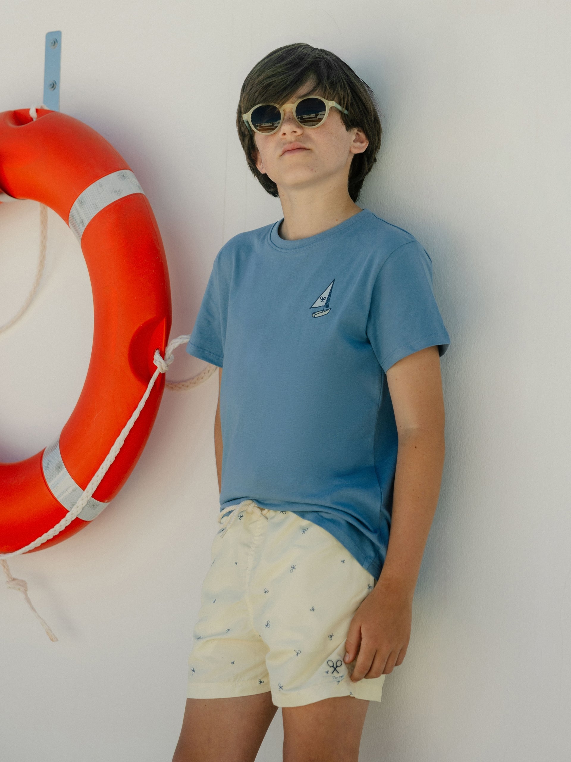 Maillot de bain enfant multiraquette jaune