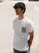 Camiseta bolsillo etnico blanco