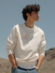 Sudadera Silbon bordado multicolor crema
