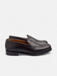 Chaussure penny en cuir noir