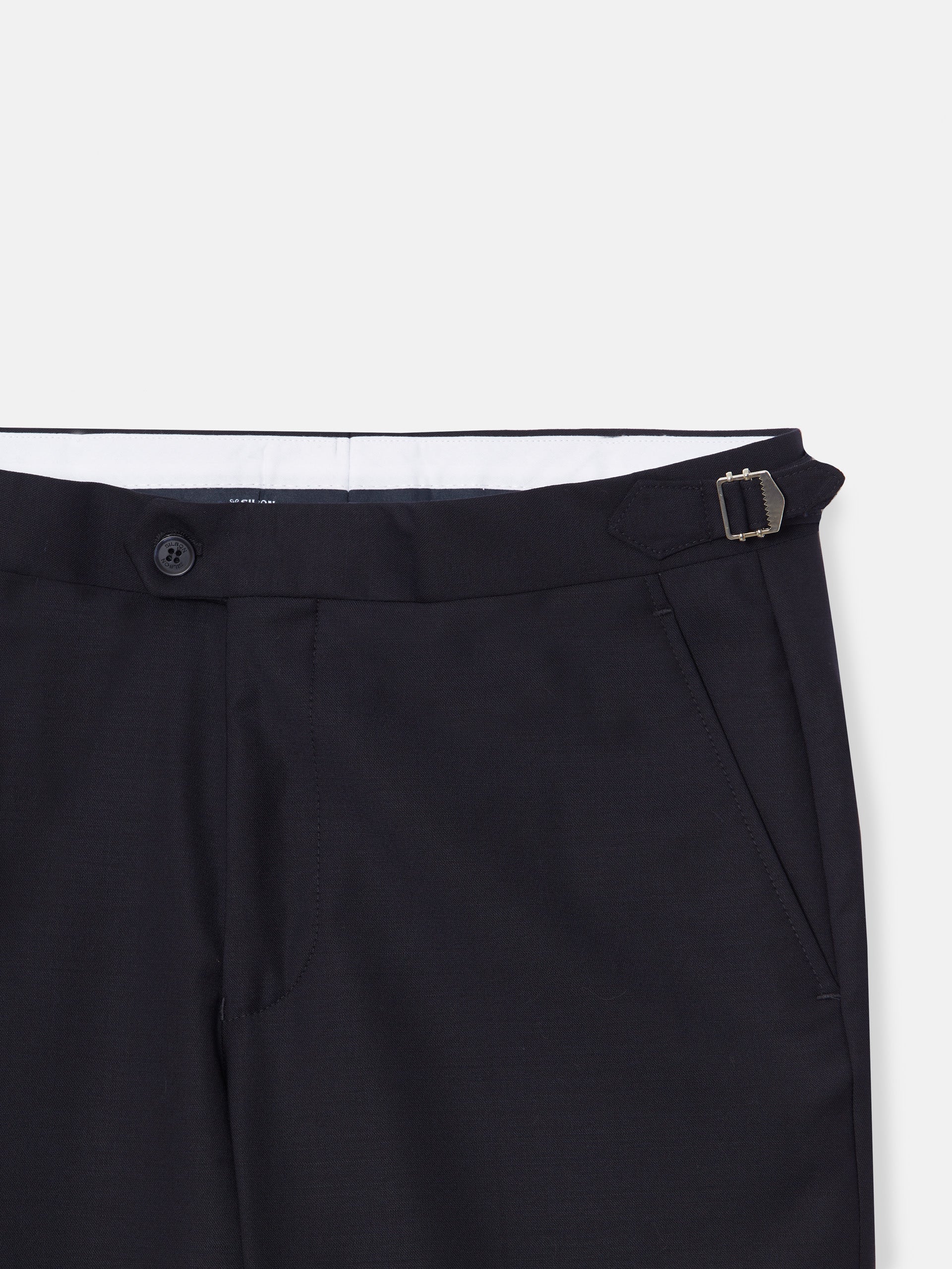 Navy blue chaque stretch trousers