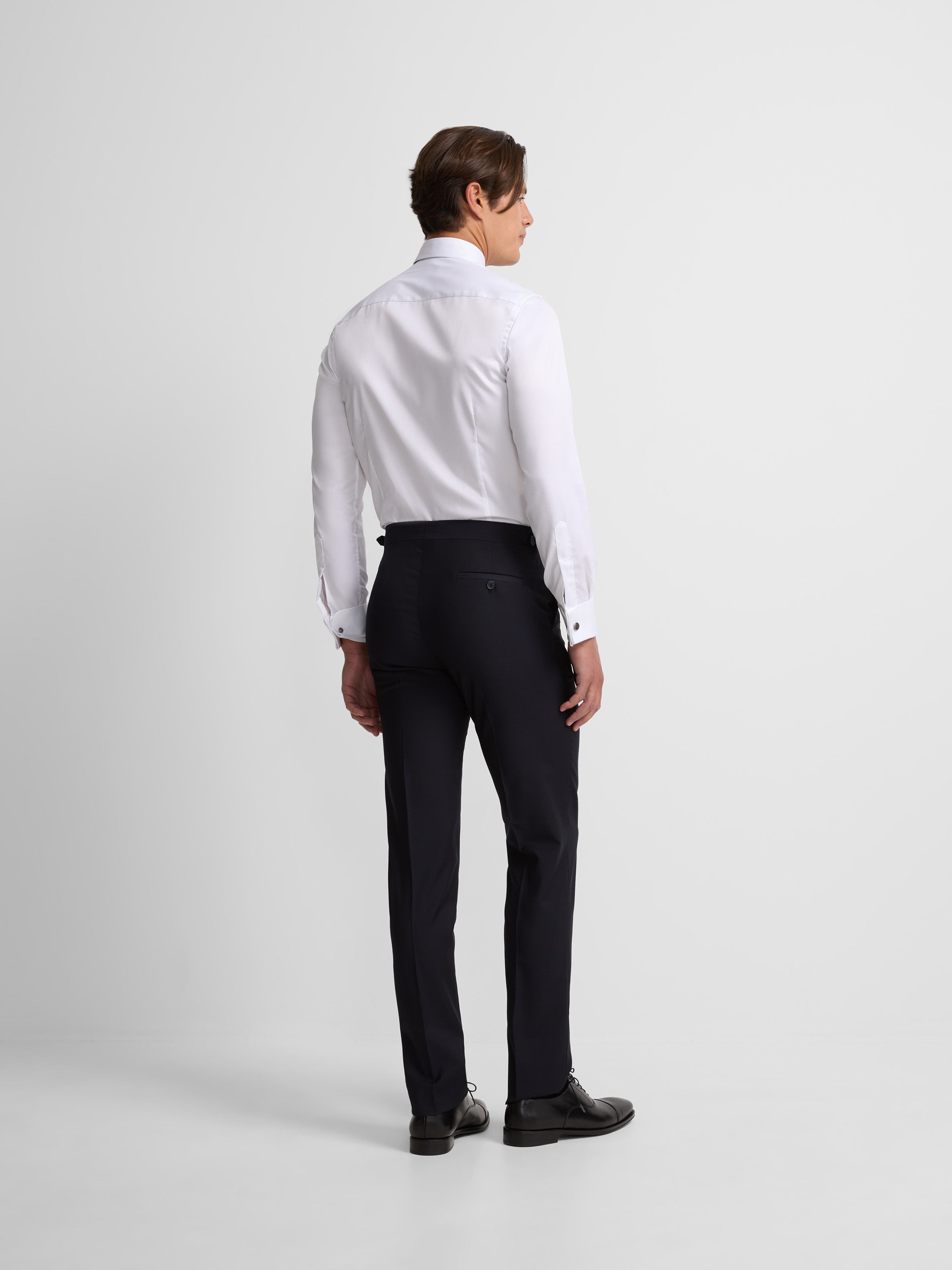 Navy blue chaque stretch trousers