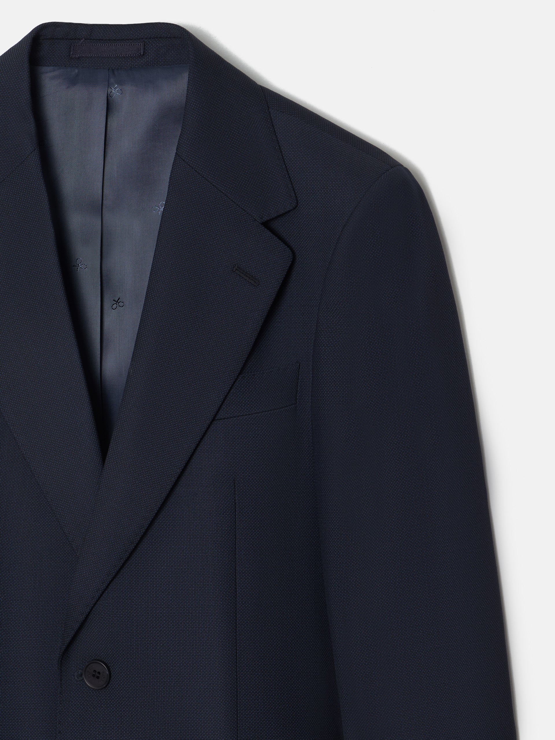 Americana suit ojo de perdiz navy