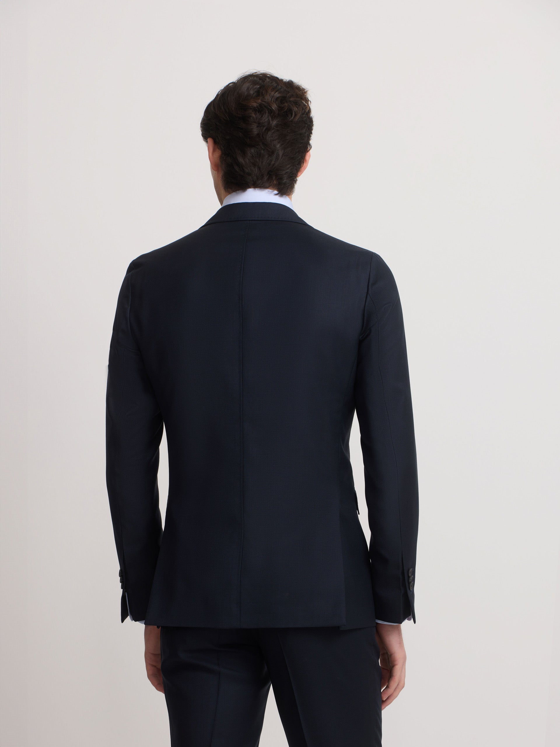 Americana suit ojo de perdiz navy