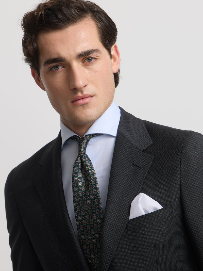 Americana suit ojo de perdiz gris