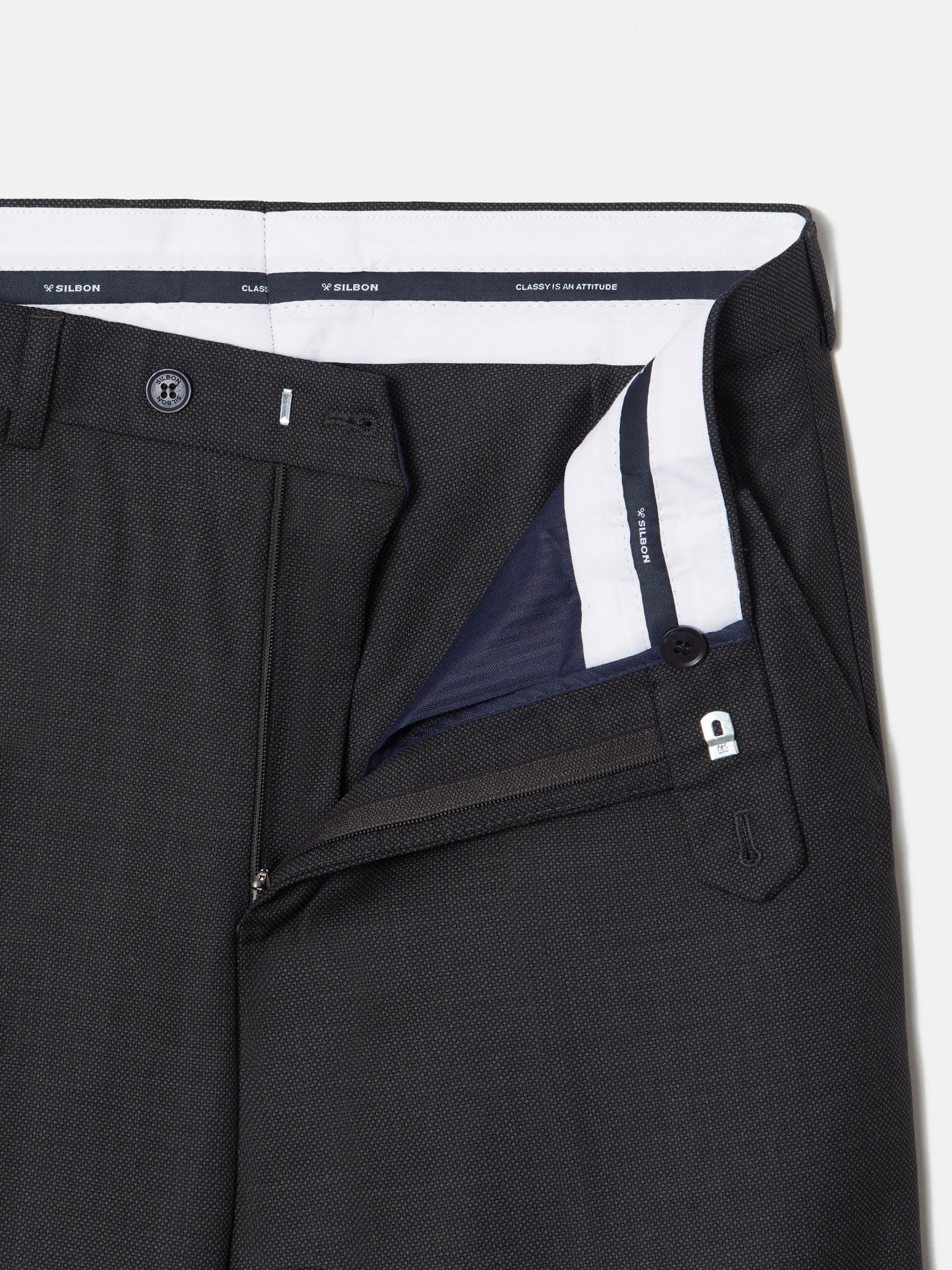Pantalon suit ojo de perdiz gris