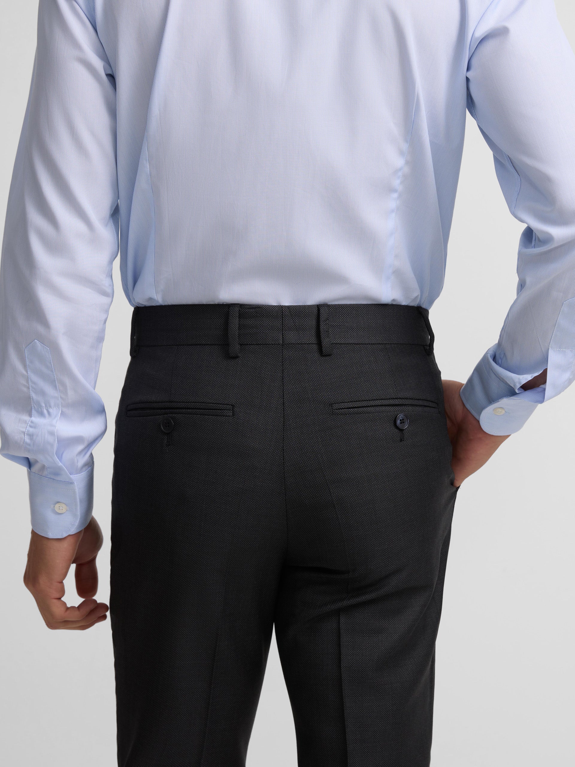 Pantalon suit ojo de perdiz gris