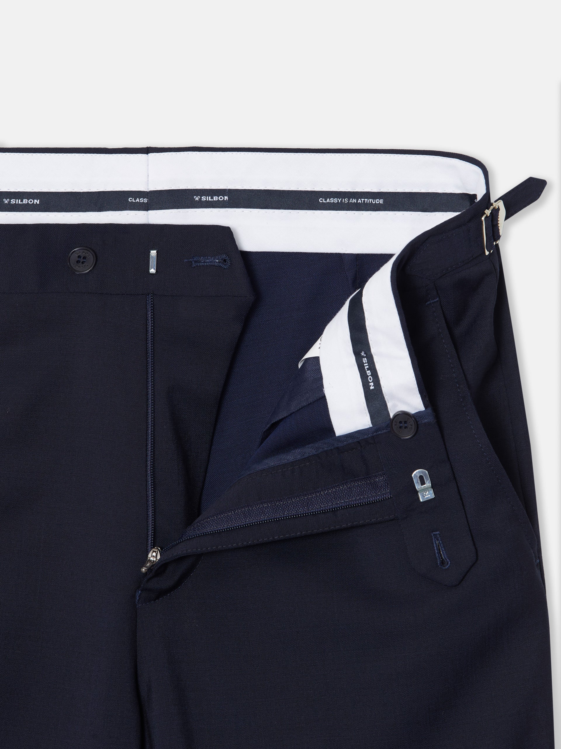 Pantalon chaque stretch azul claro