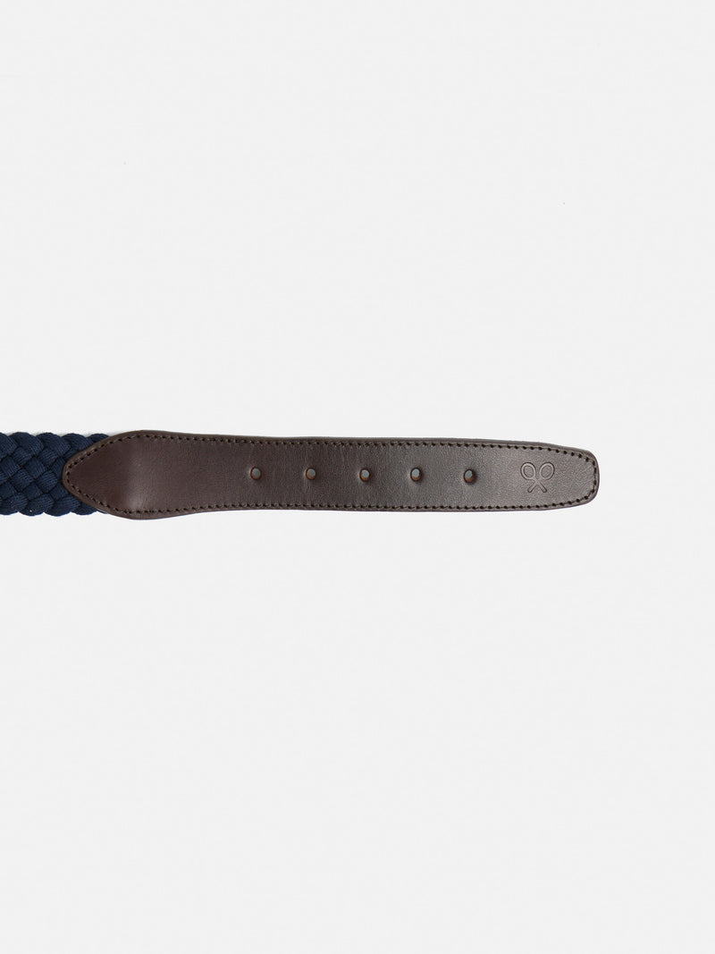 Ceinture tressée marine