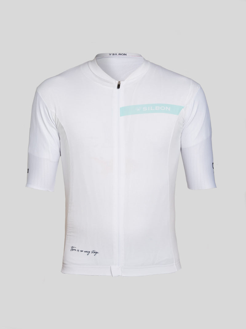 Maillot Silbon branco água-marinha