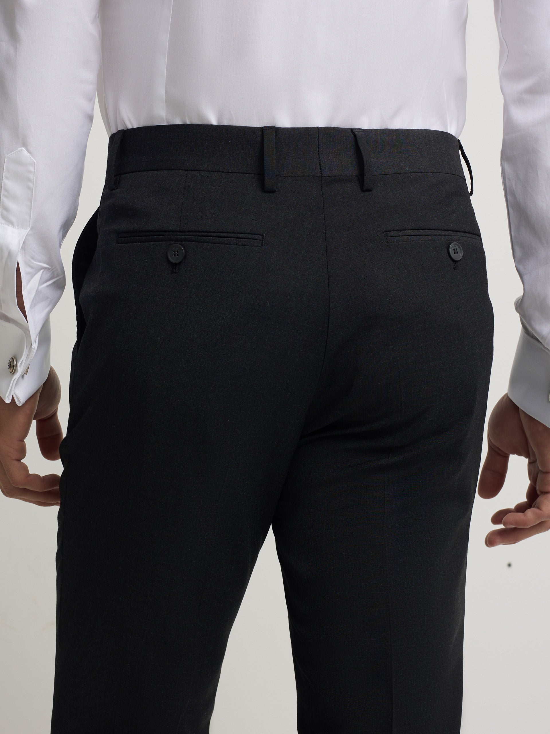 Pantalon vestir classic gris oscuro