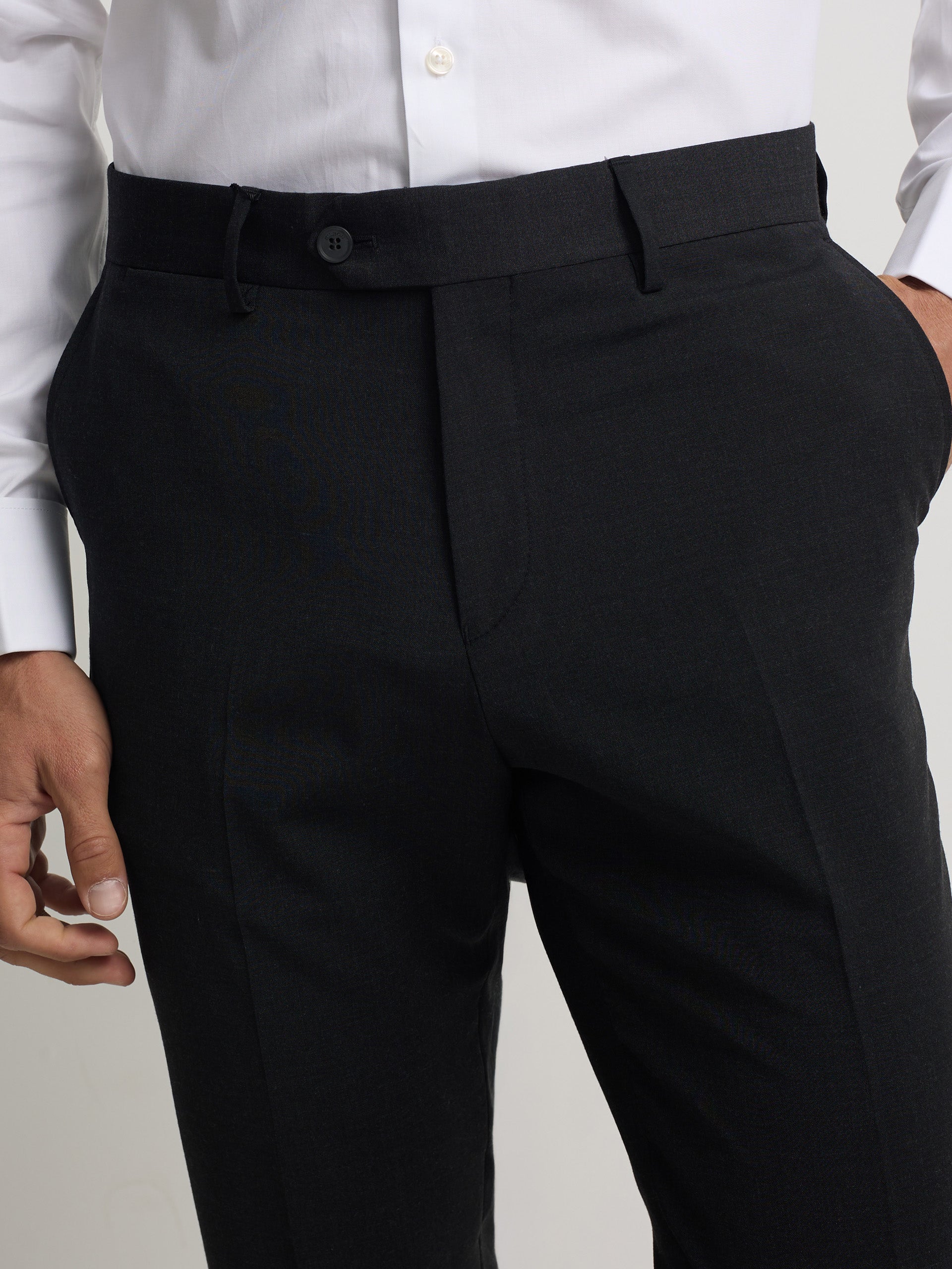 Pantalon vestir classic gris oscuro