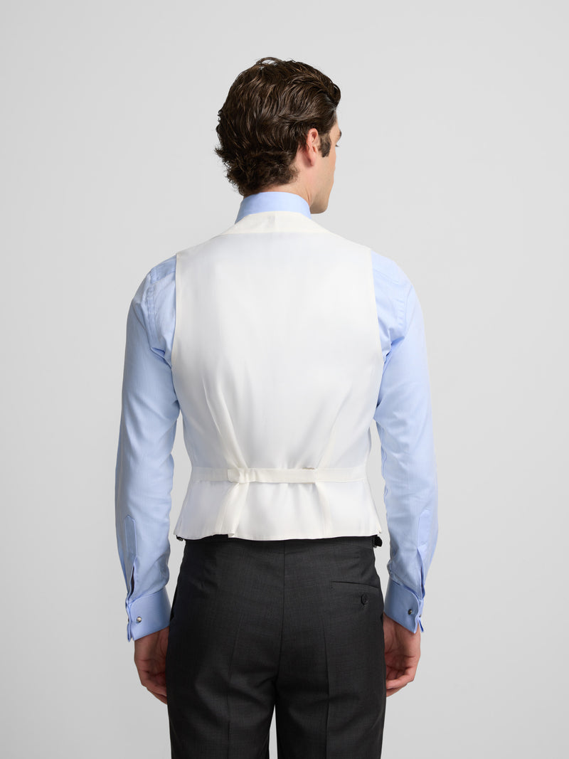Off-white round neck dress vest