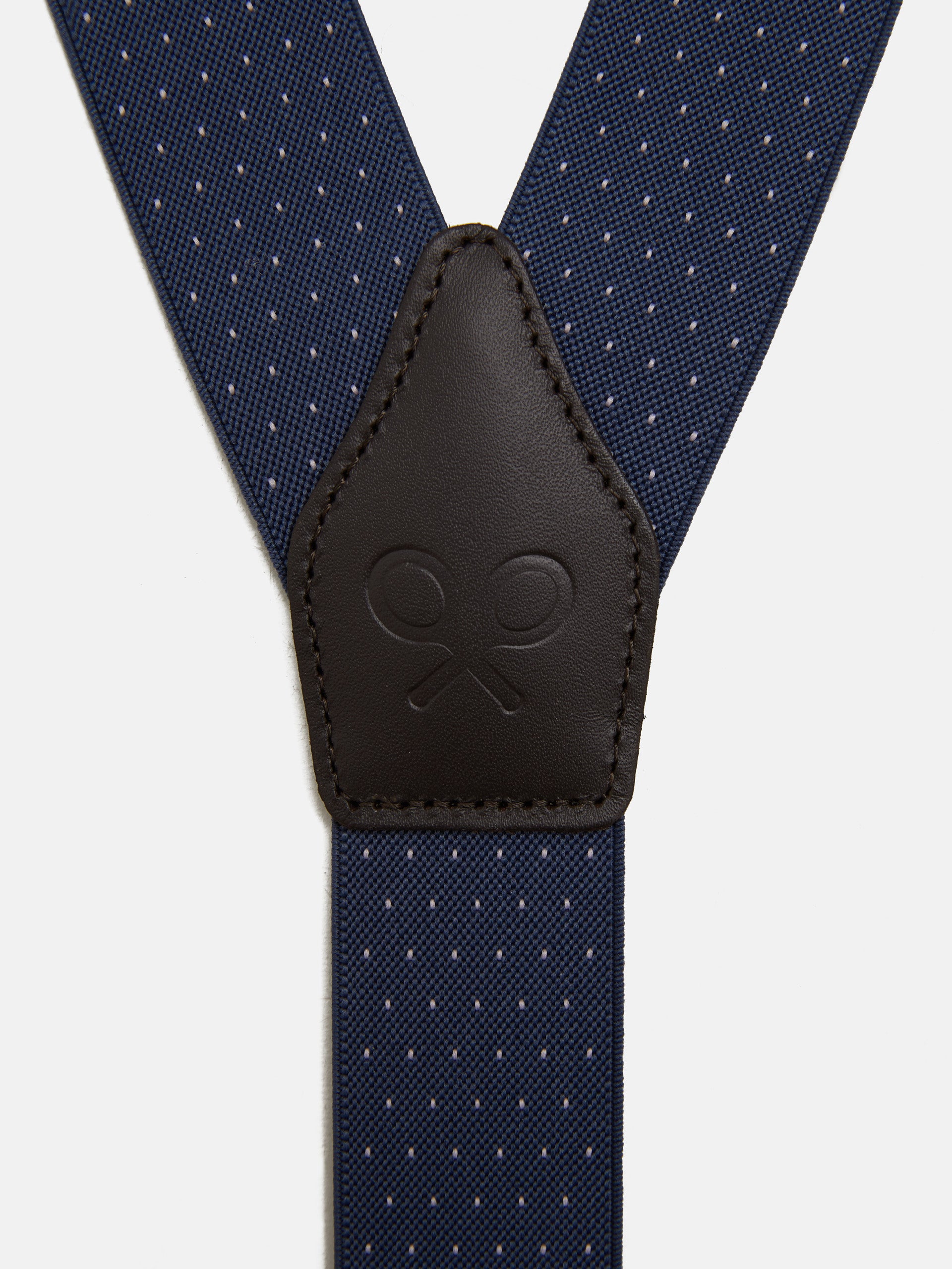 Bretelles Silbon à pois bleus