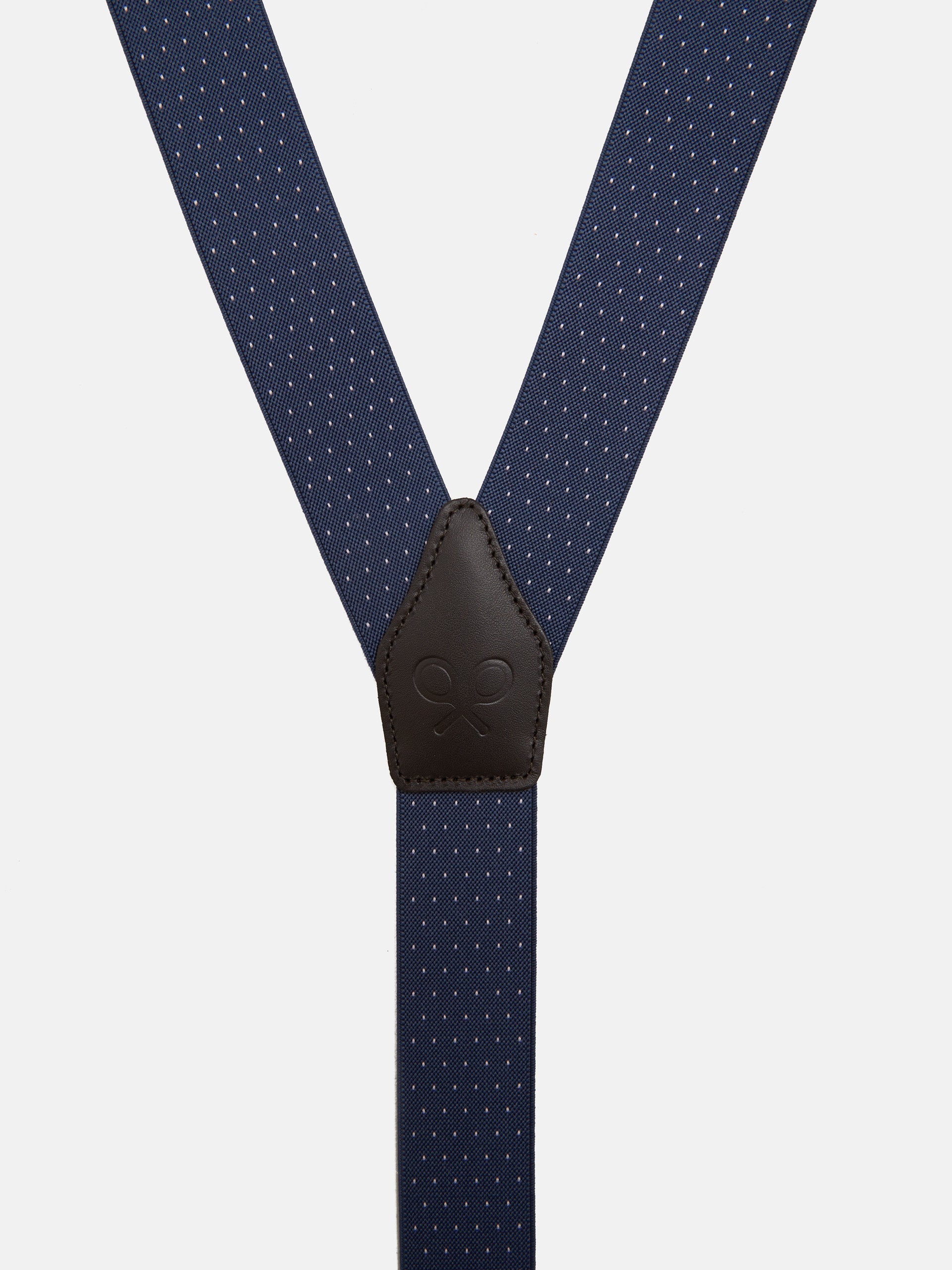 Bretelles Silbon à pois bleus