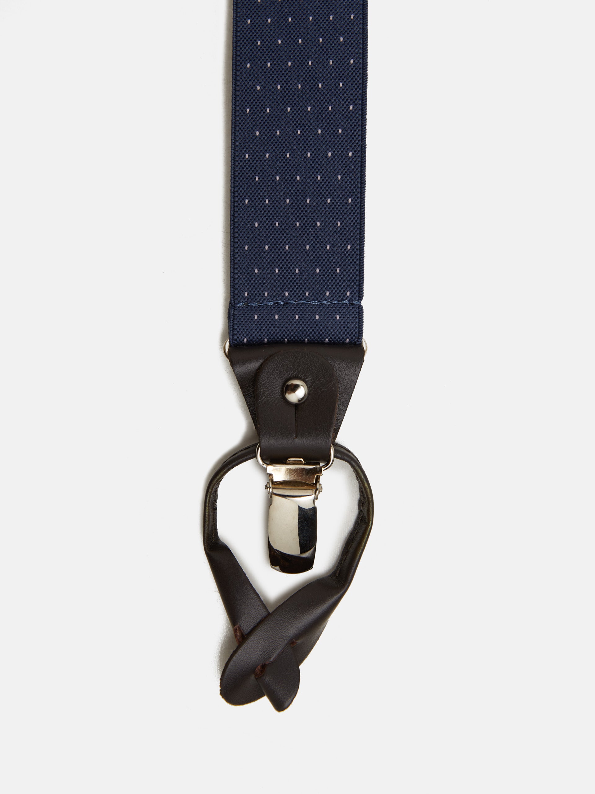 Bretelles Silbon à pois bleus