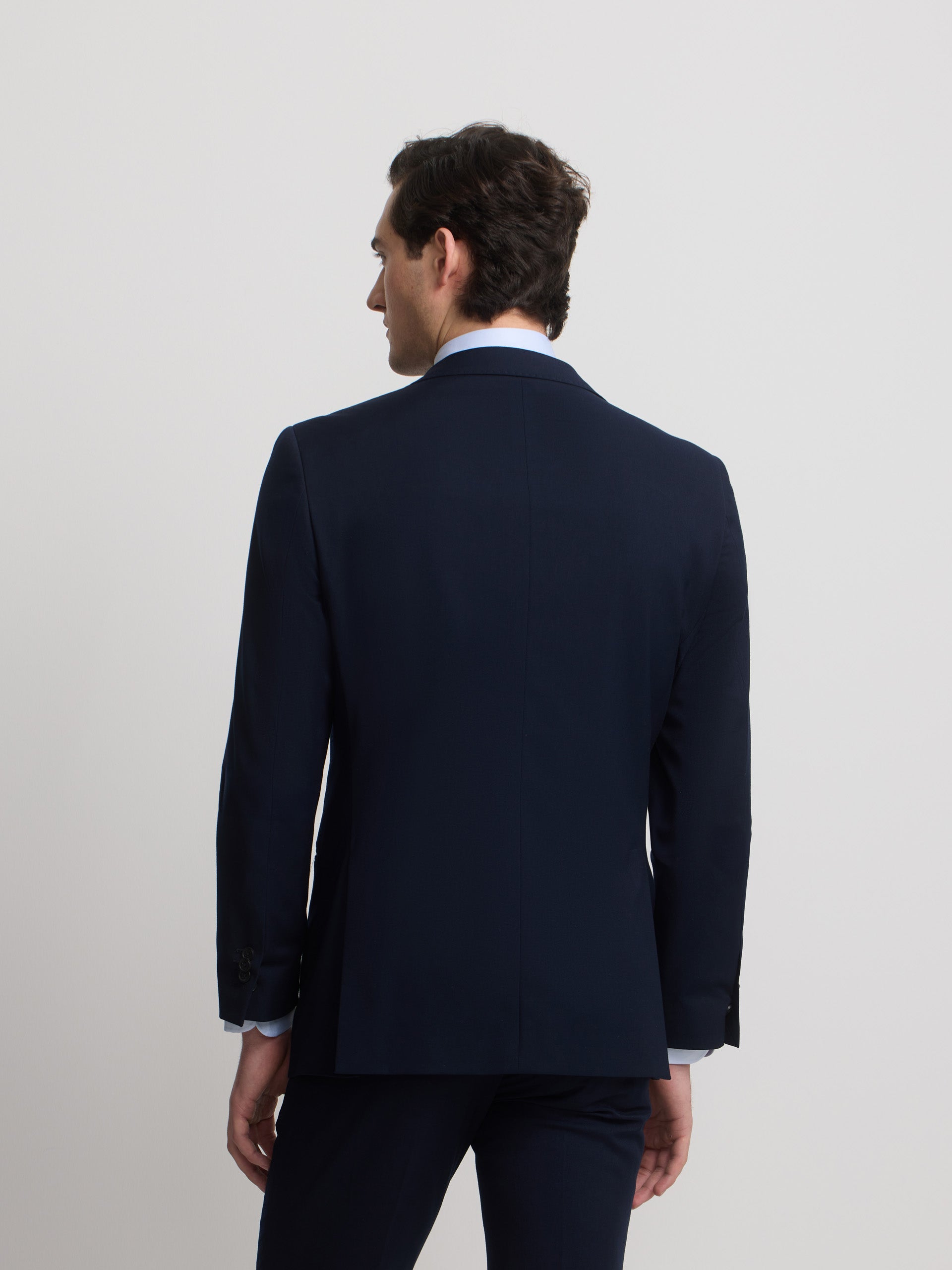 Americana traje natural stretch azul claro
