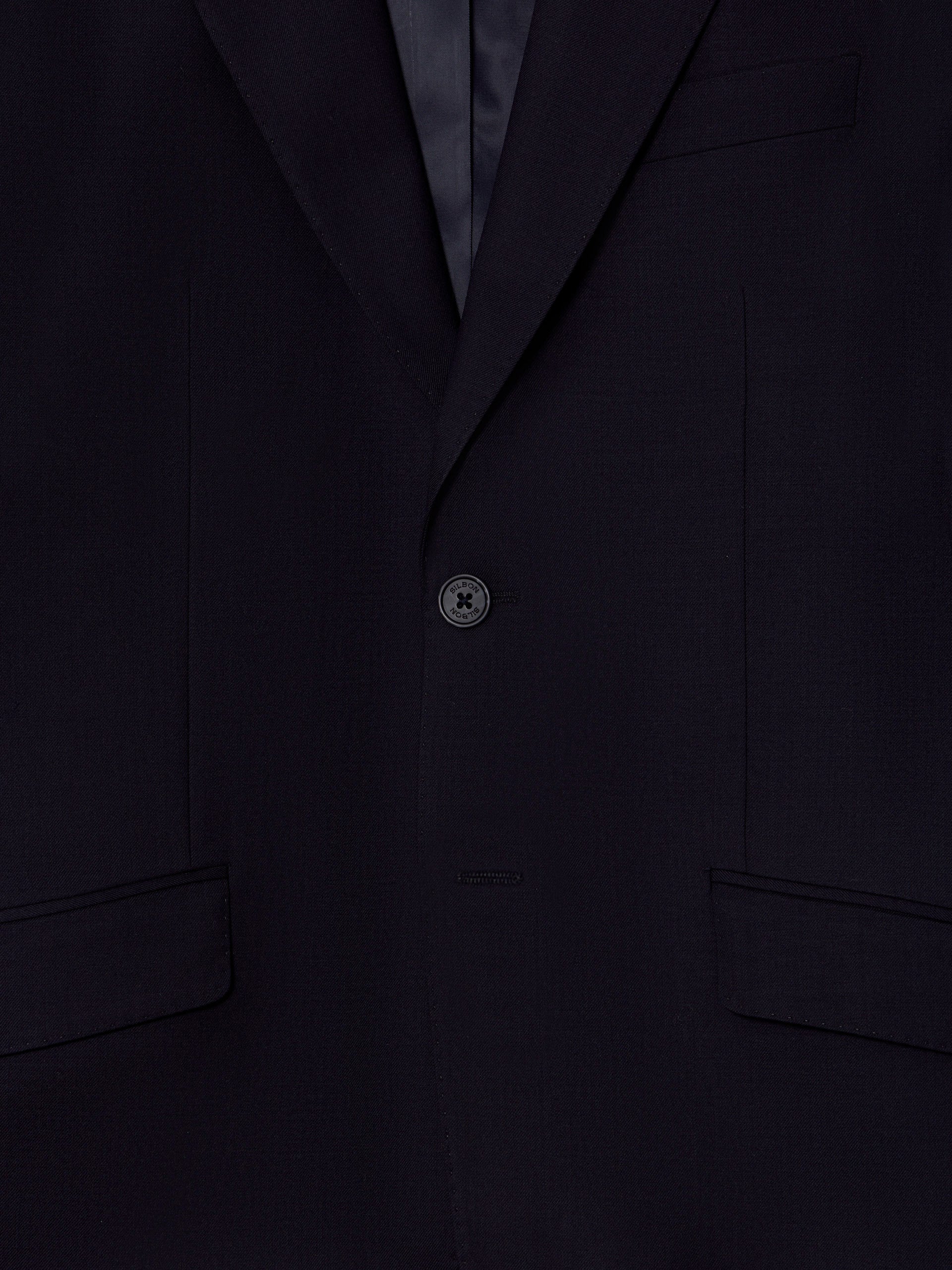 Veste de costume stretch naturel bleu marine foncé
