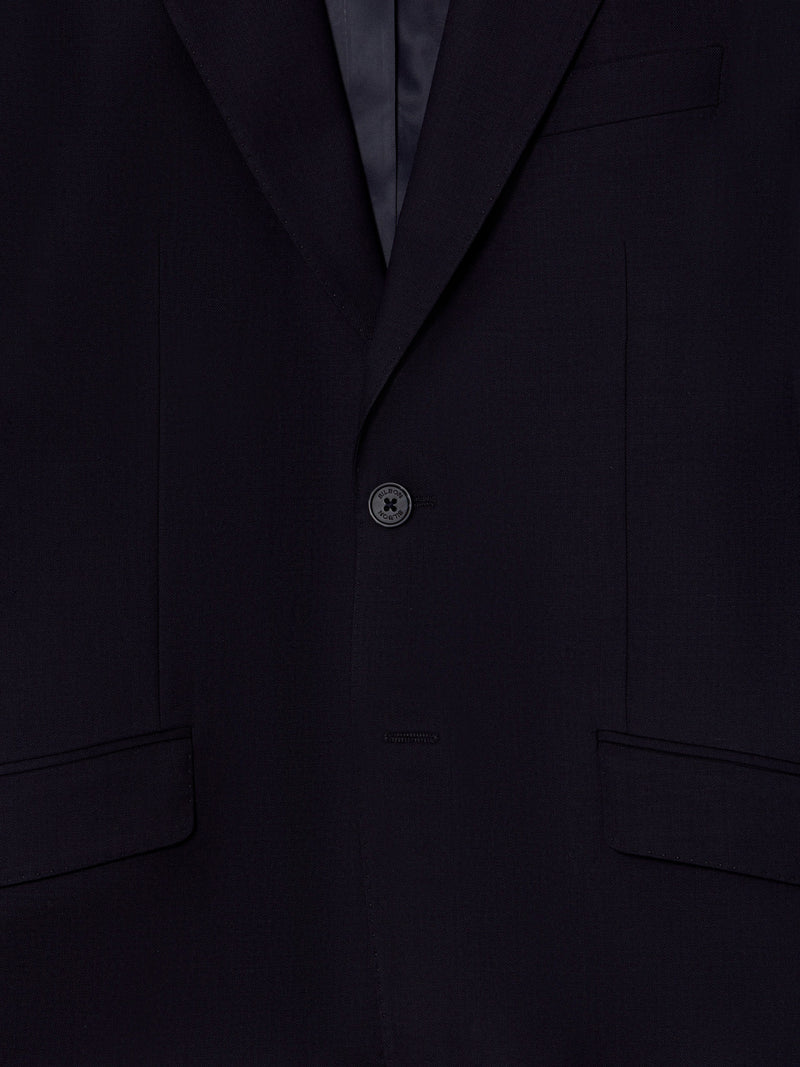 Natural stretch dark navy suit jacket