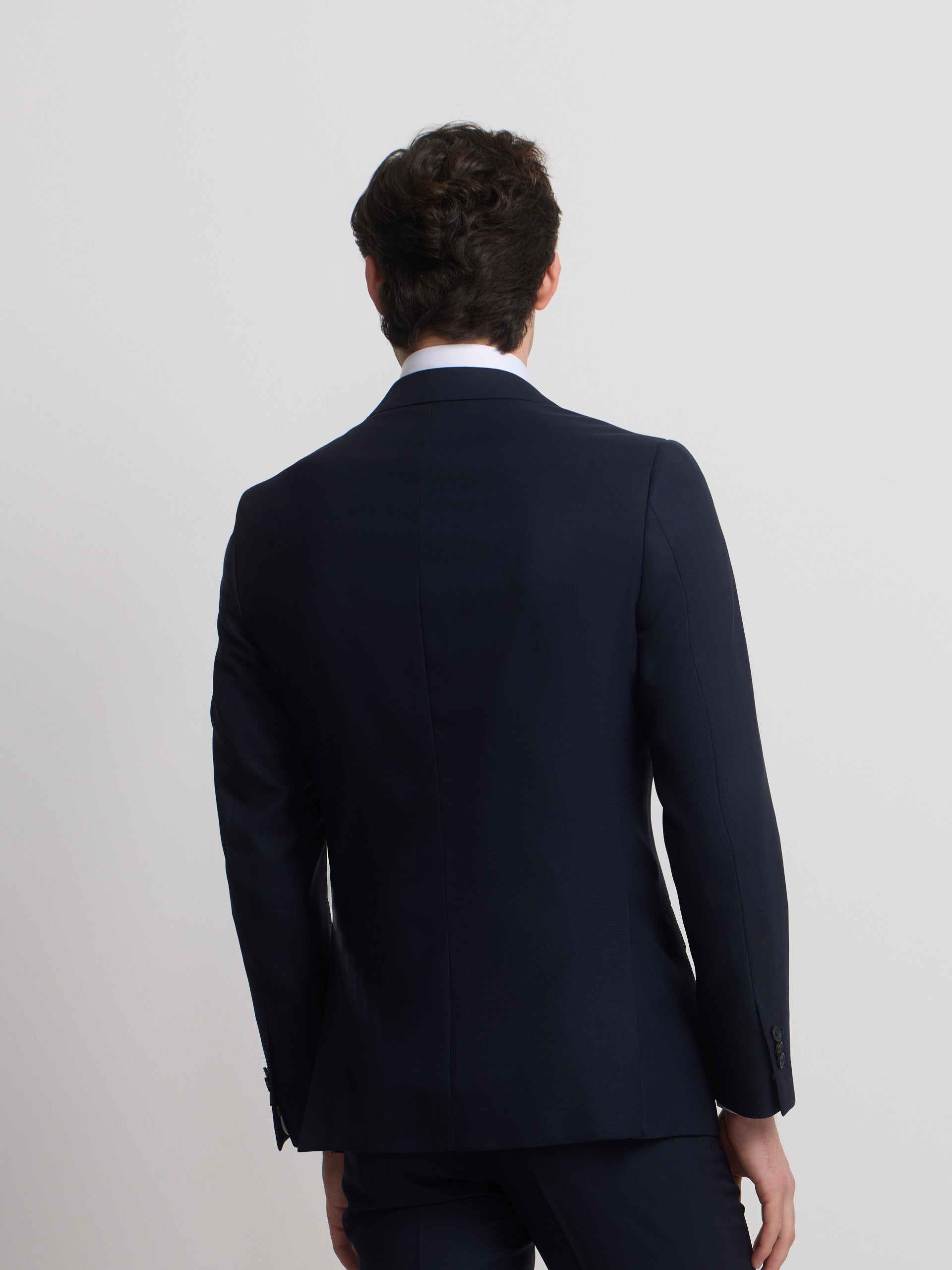Veste de costume stretch naturel bleu marine foncé