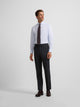 Pantalon traje natural stretch gris