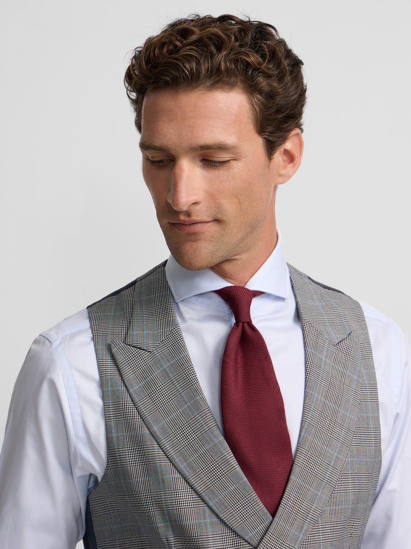 Gilet chaque tailoring prince de Galles gris
