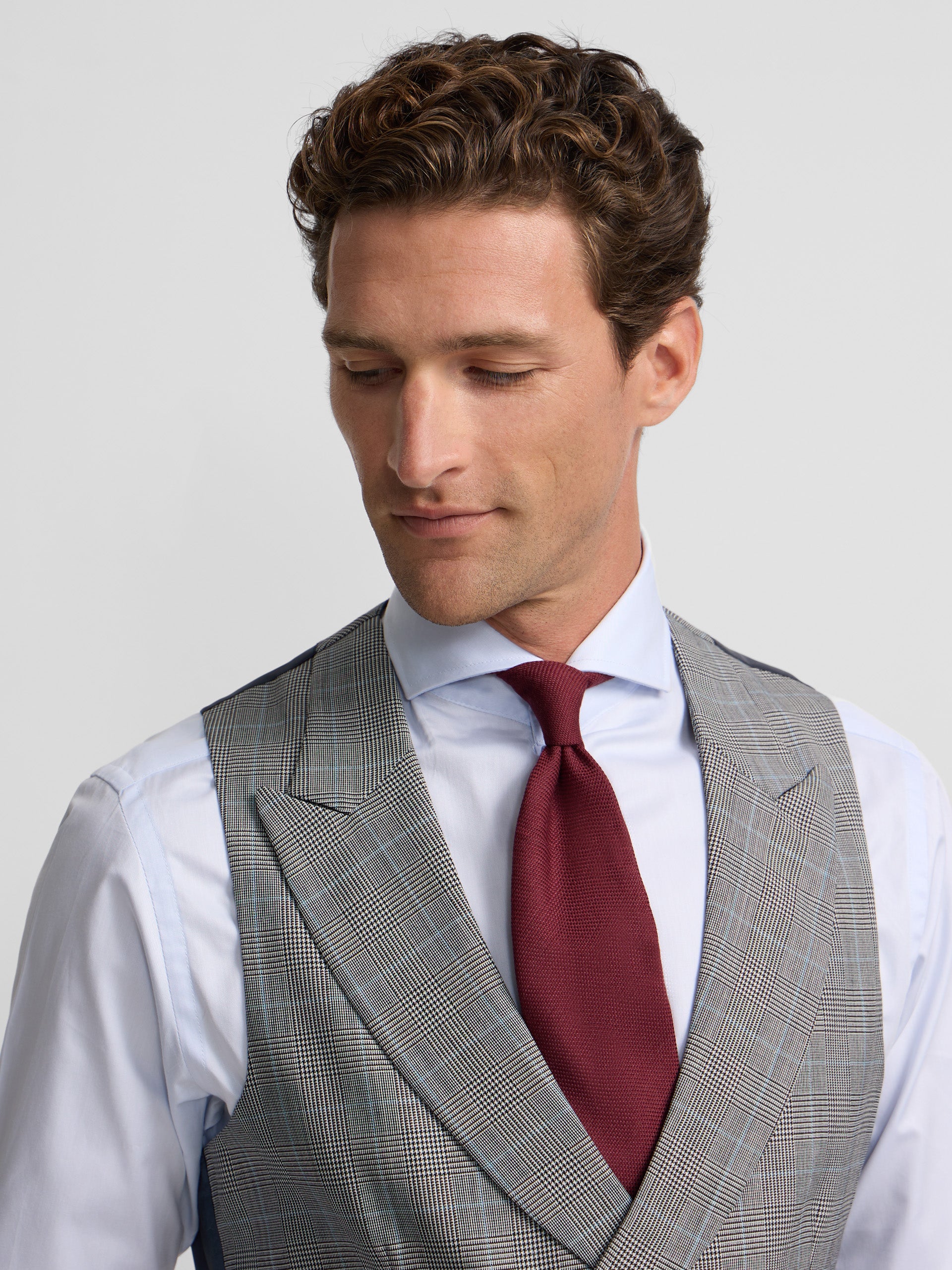 Chaleco chaque tailoring principe de gales gris