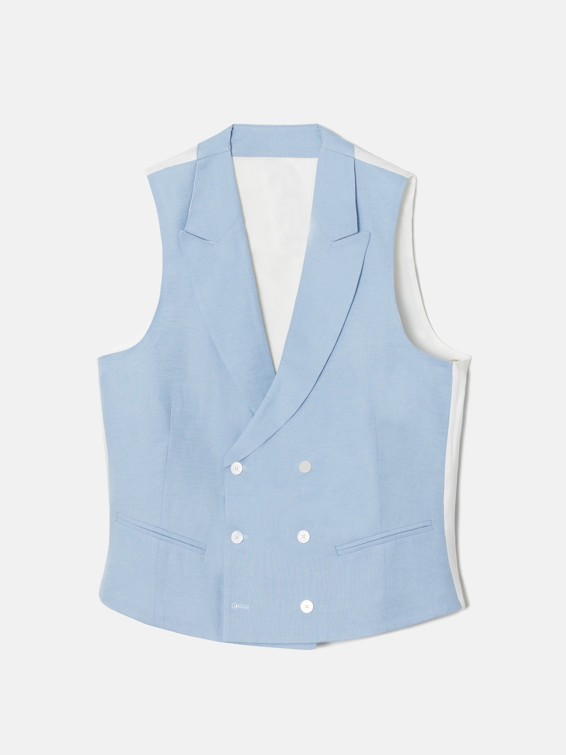 Chaleco chaque cuello clasico azafata