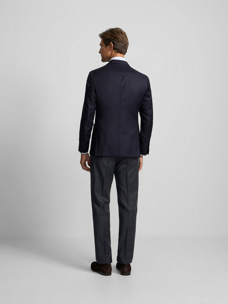 Veste croisée stretch bleu marine