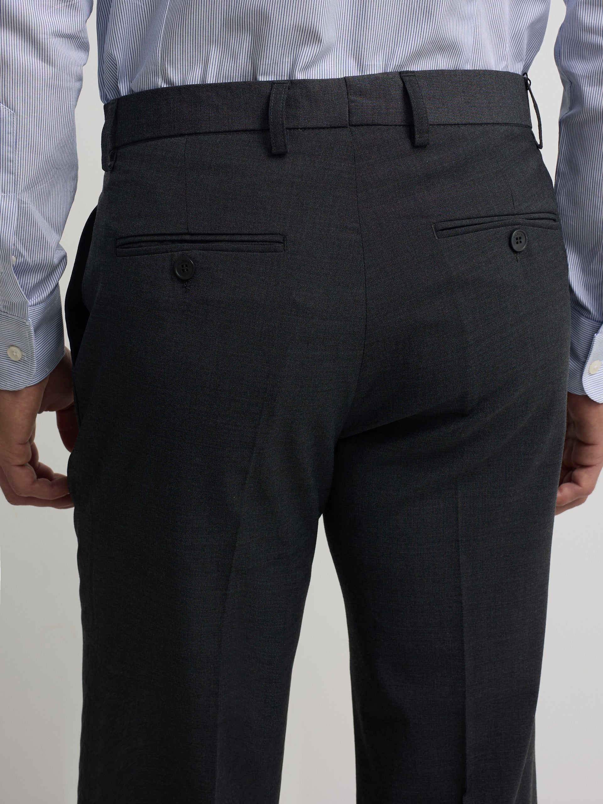 Pantalon vestir classic gris marengo