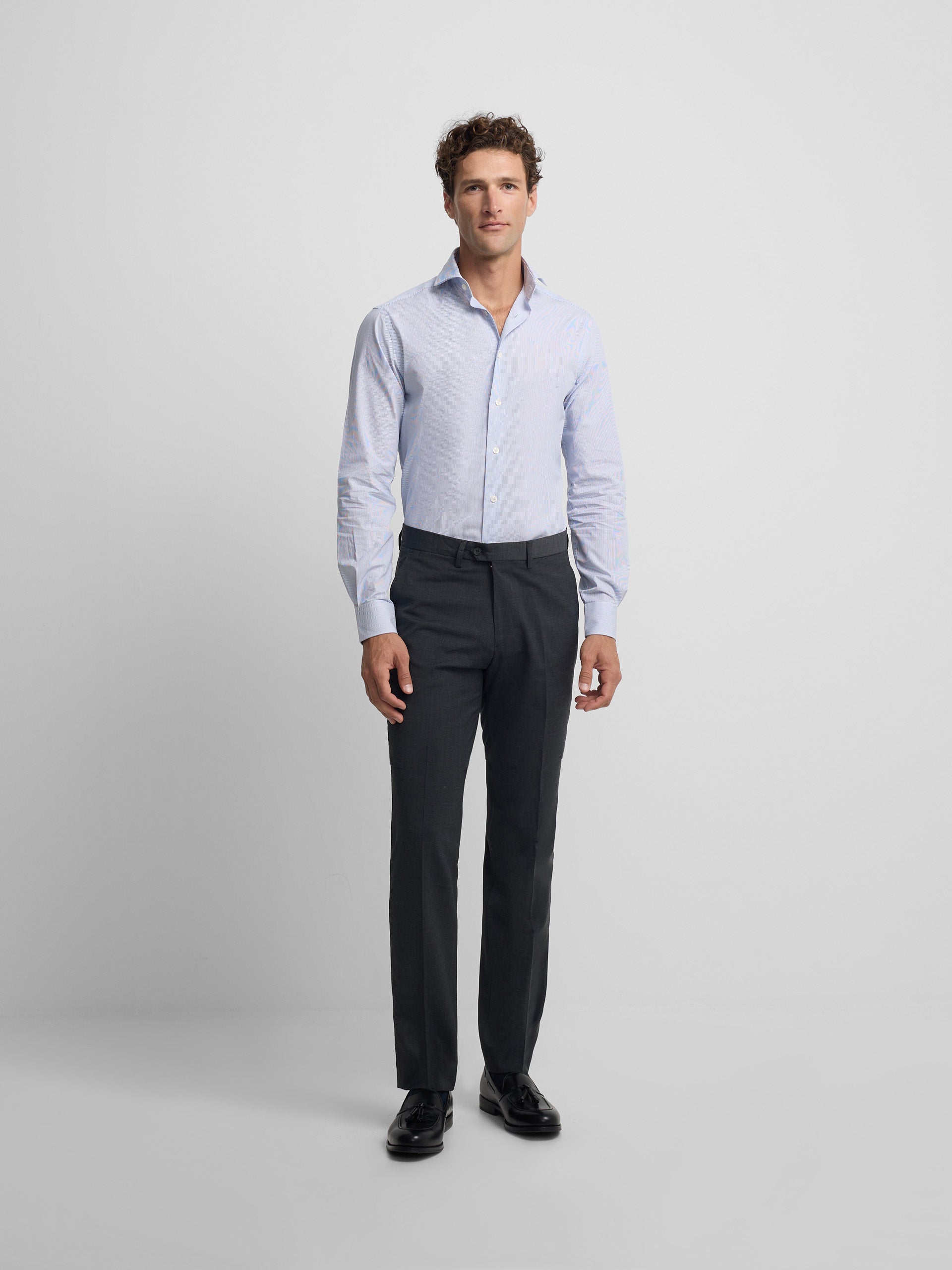 Pantalon vestir classic gris marengo