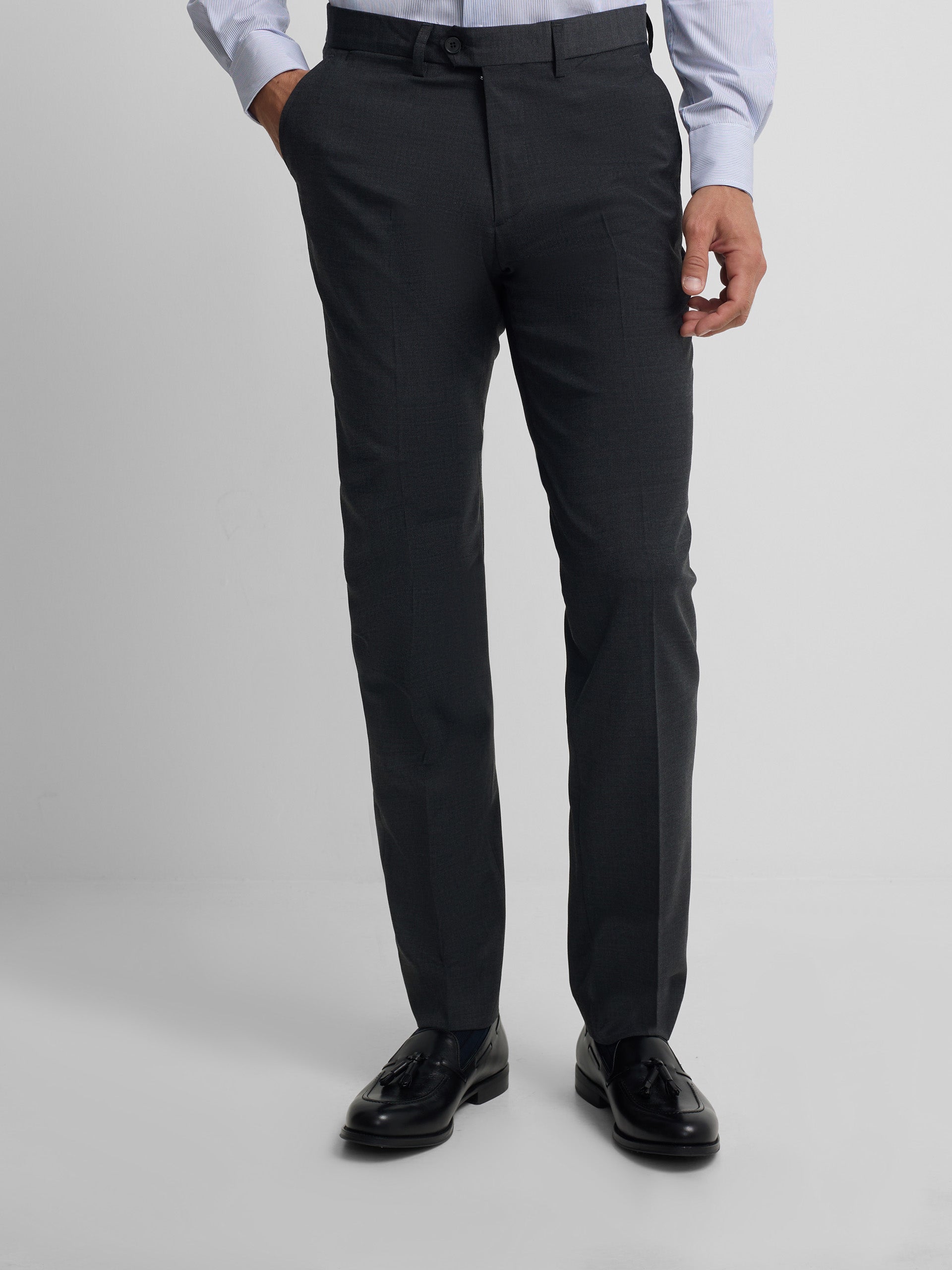 Pantalon vestir classic gris marengo