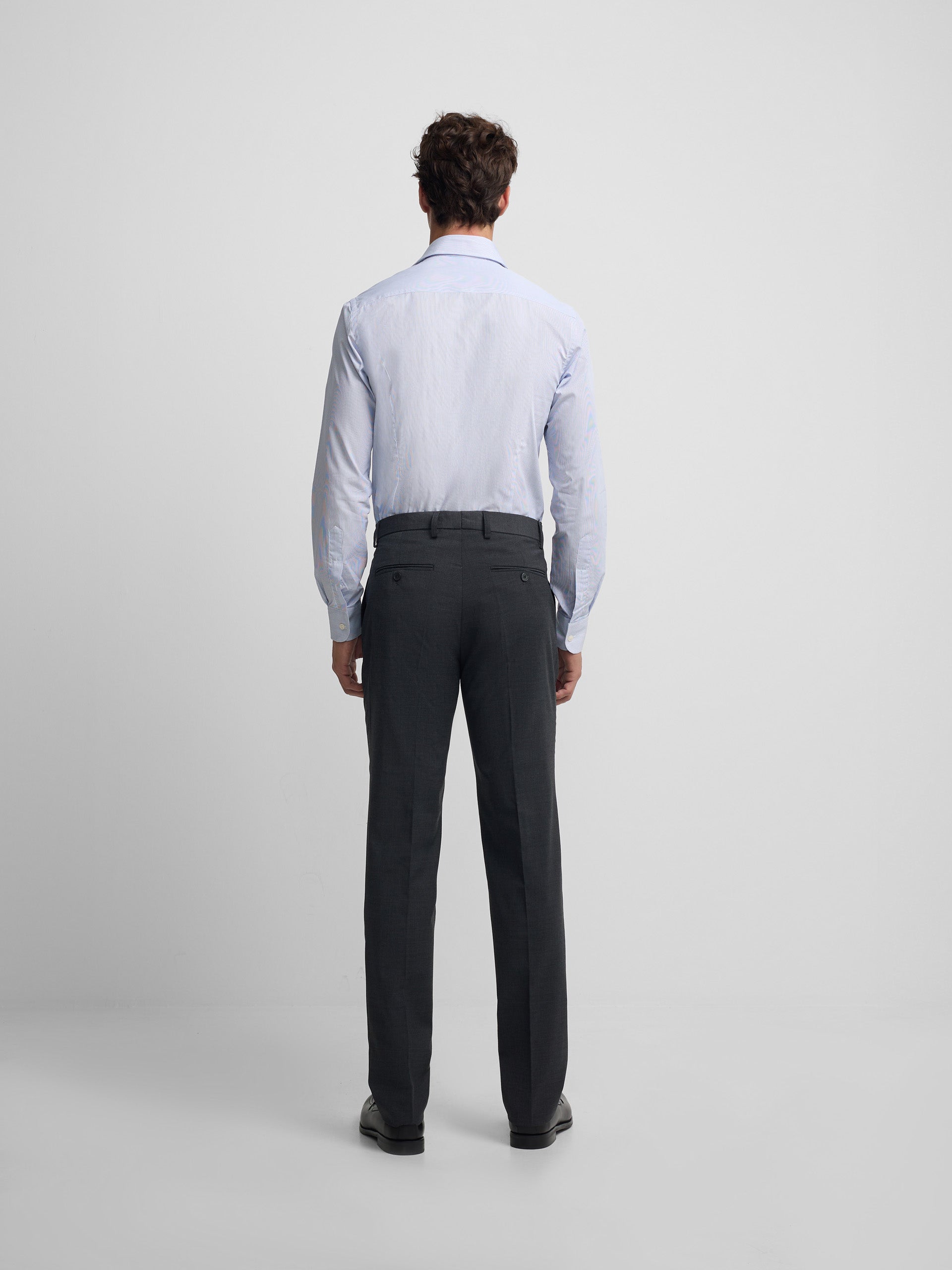Pantalon vestir classic gris marengo