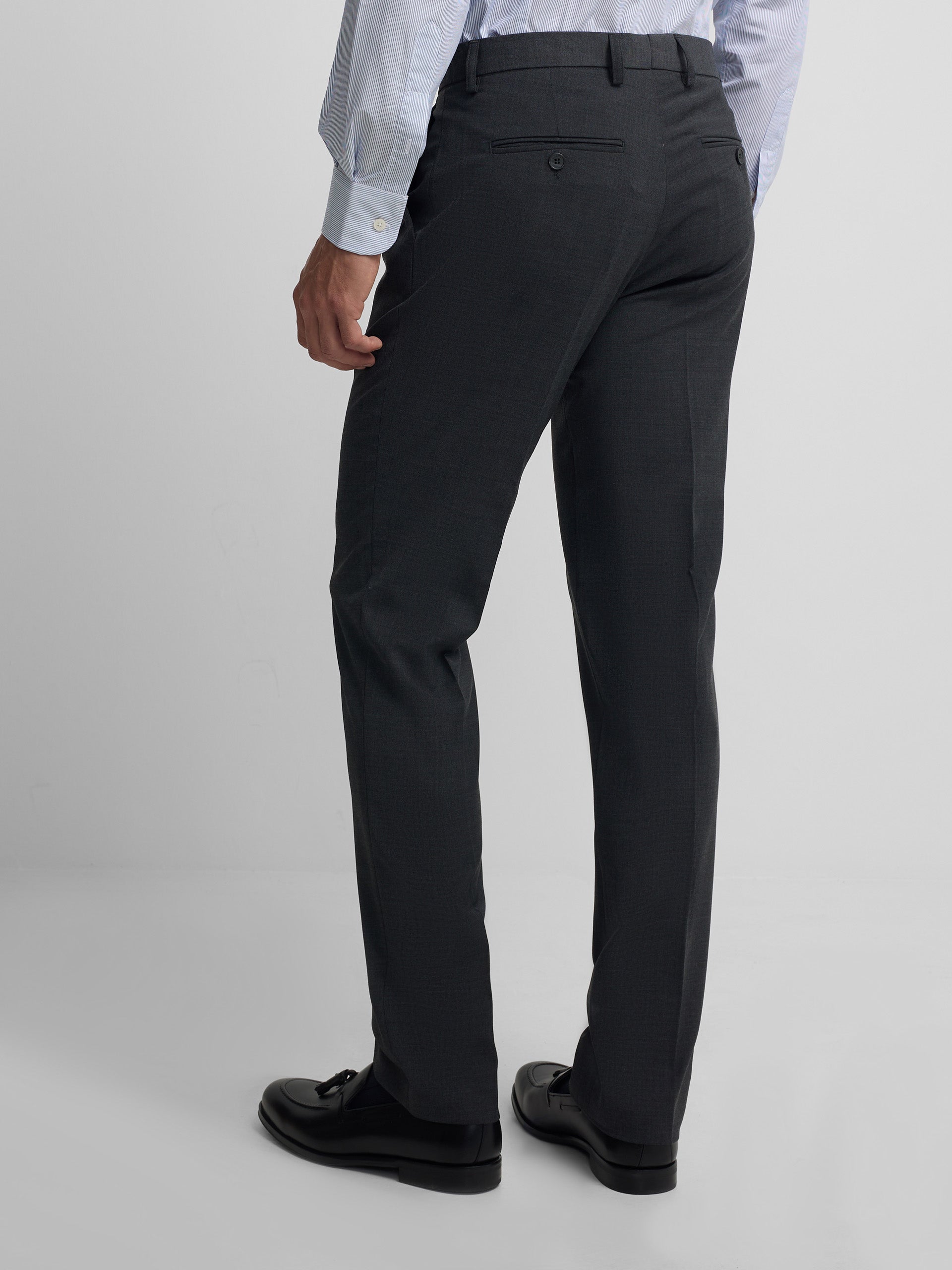 Pantalon vestir classic gris marengo