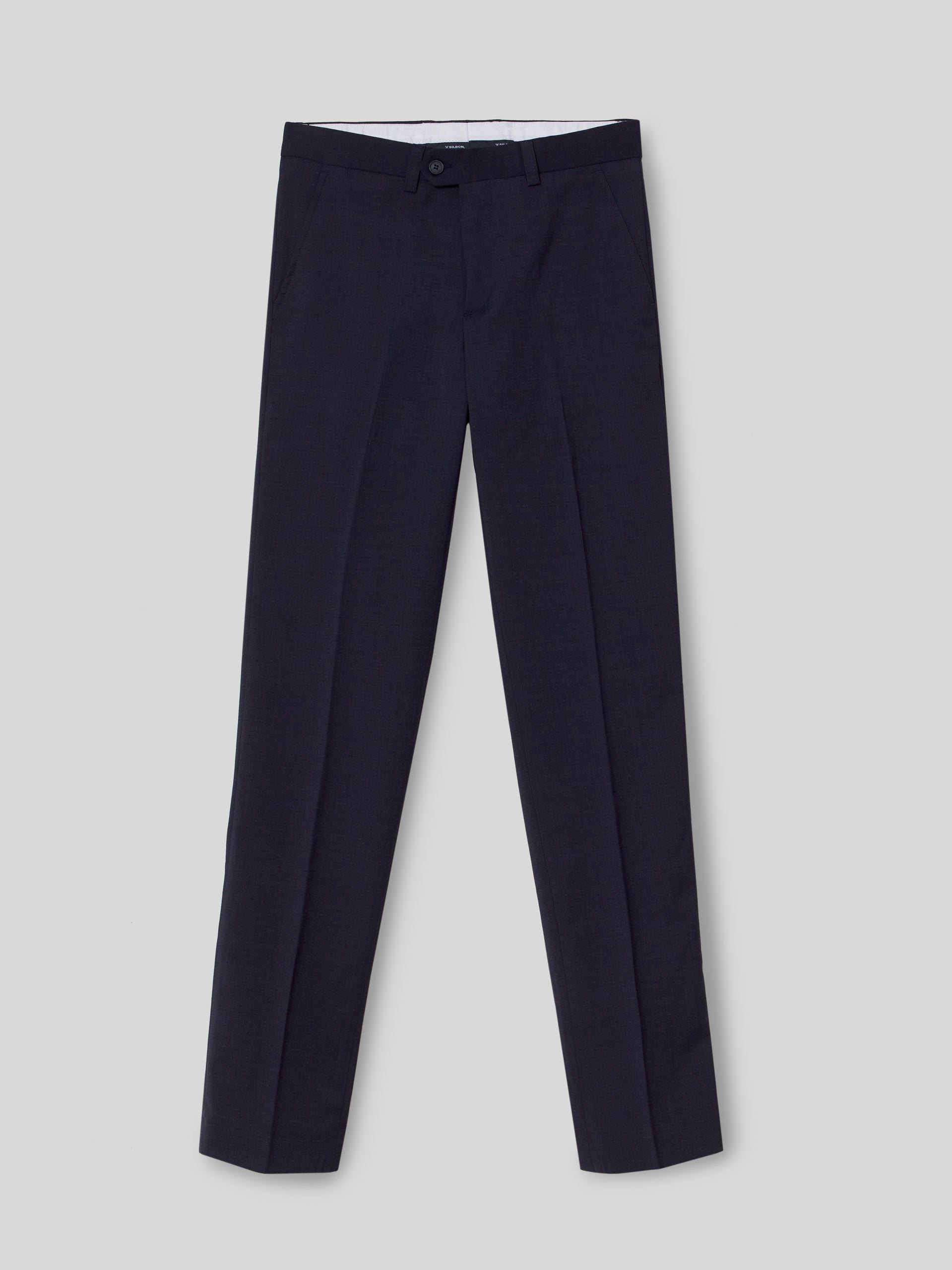Pantalon vestir classic azul medio