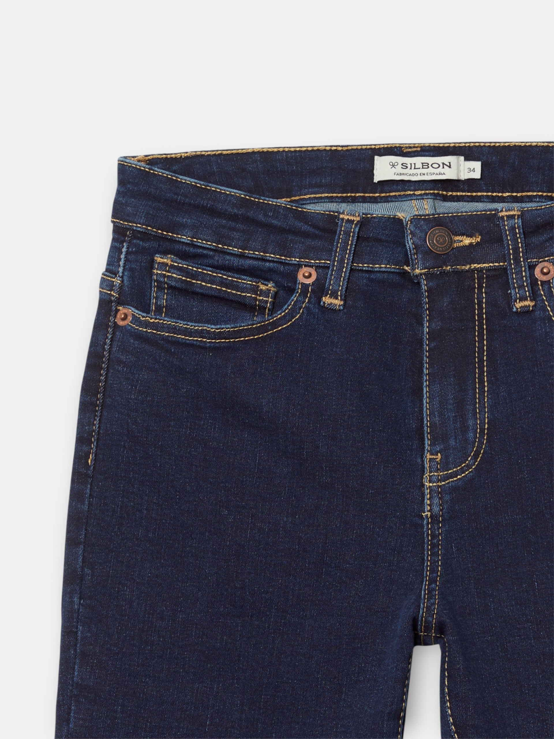 Pantalon woman boot cut azul marino