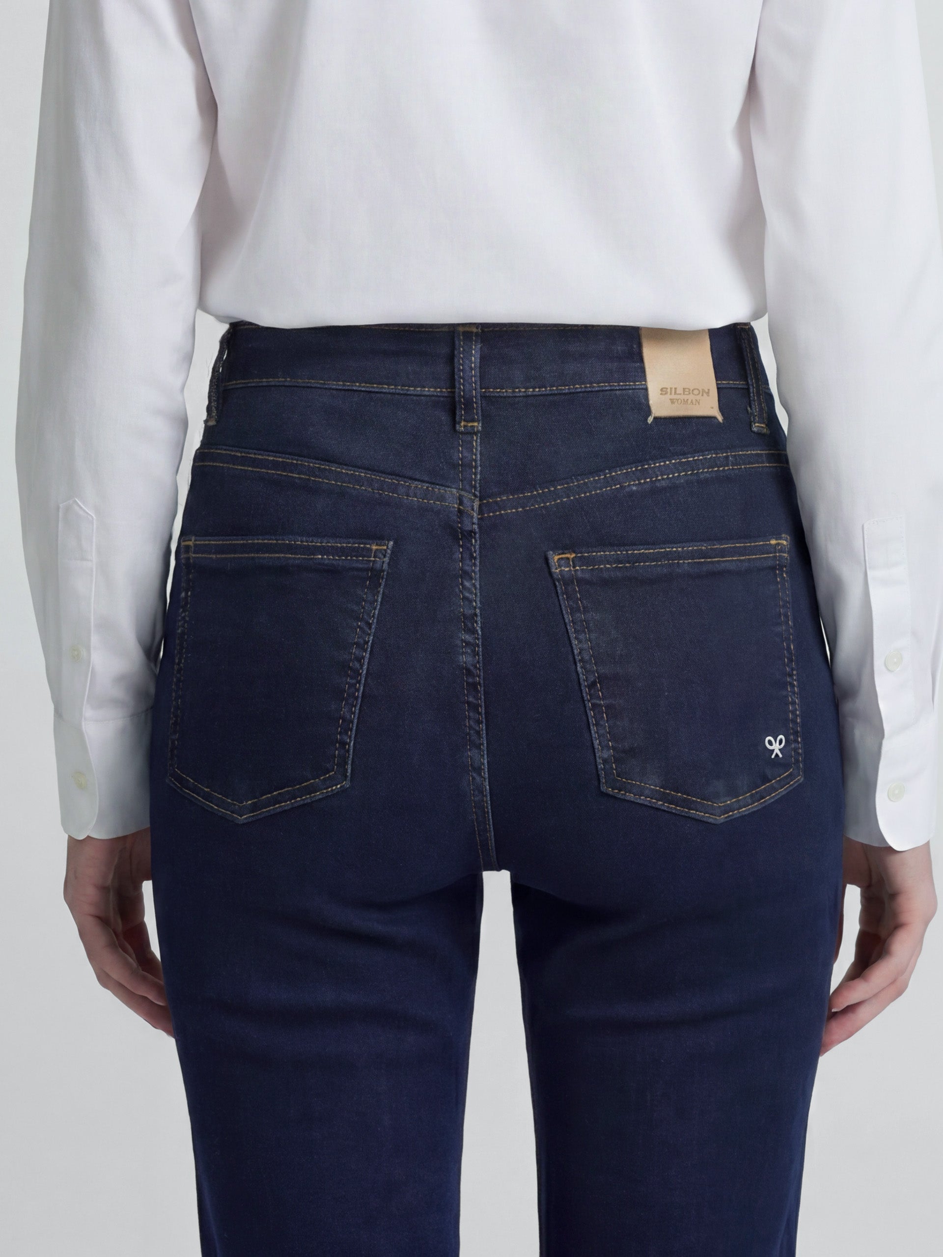Pantalon woman boot cut azul marino