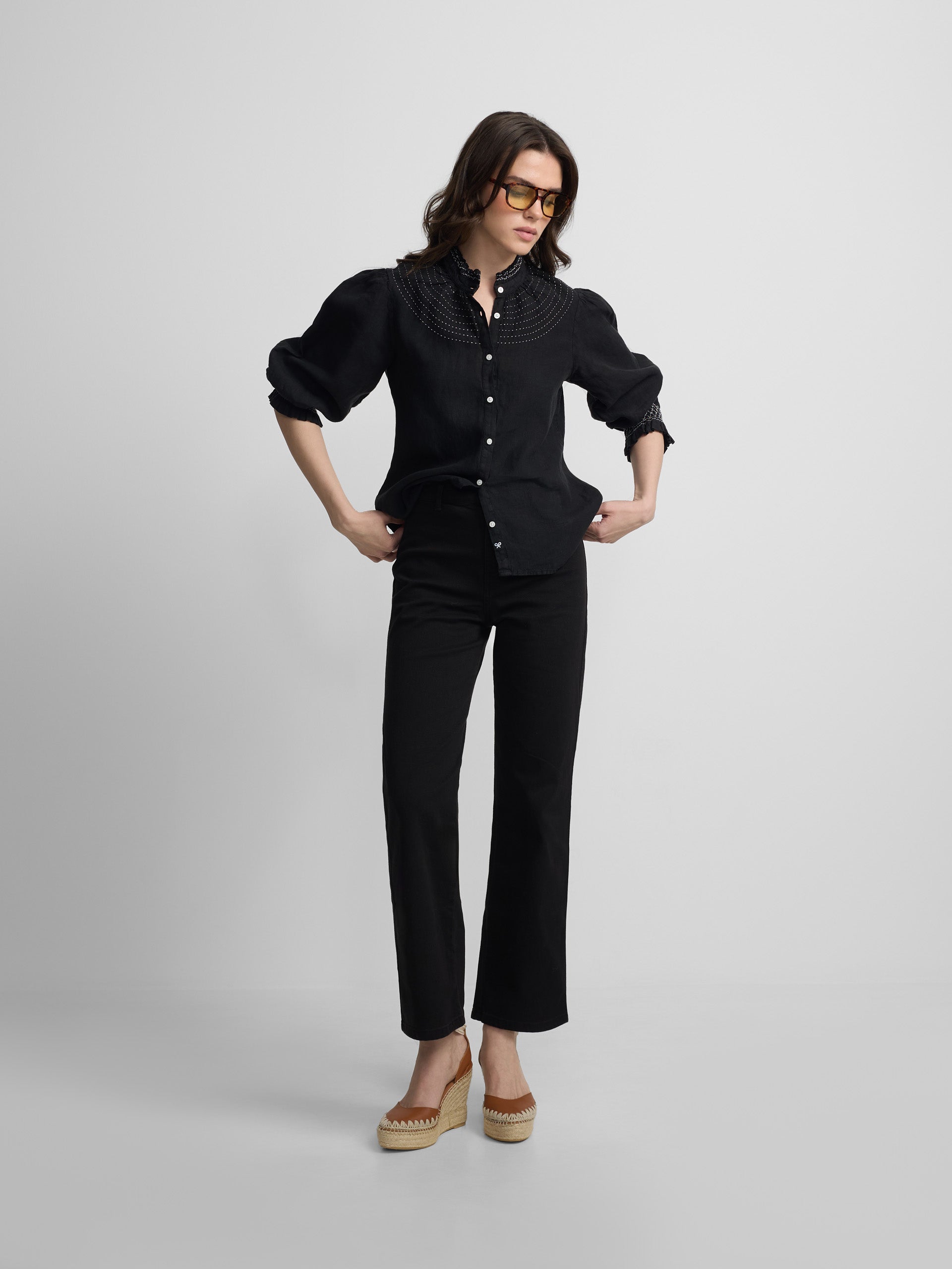 Pantalon culotte noir