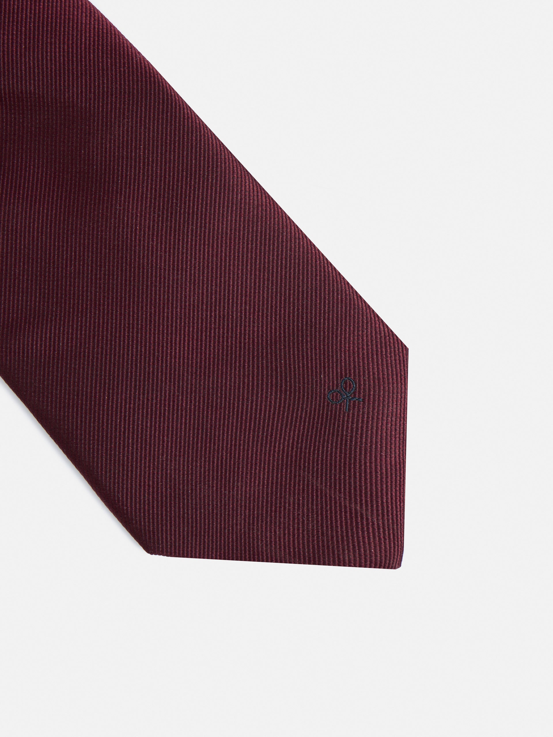 Corbata silbon lisa burdeos