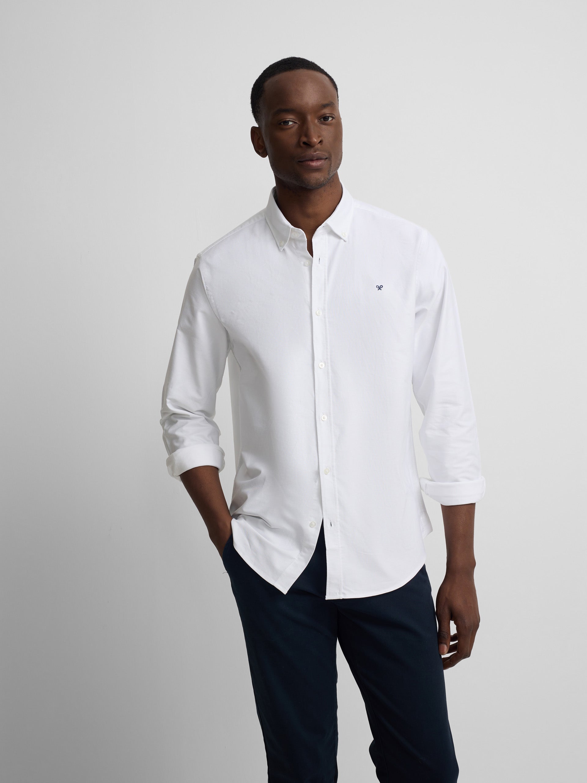 Camisa sport oxford blanca