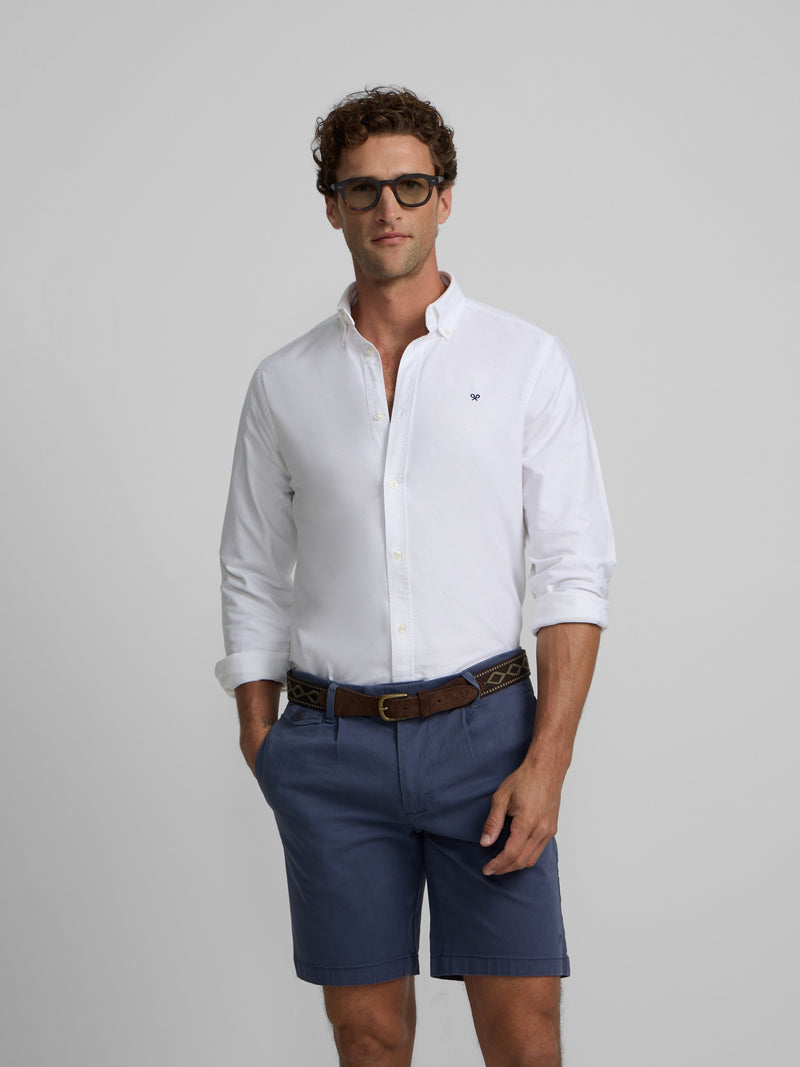 Chemise sport oxford coupe régulière blanche