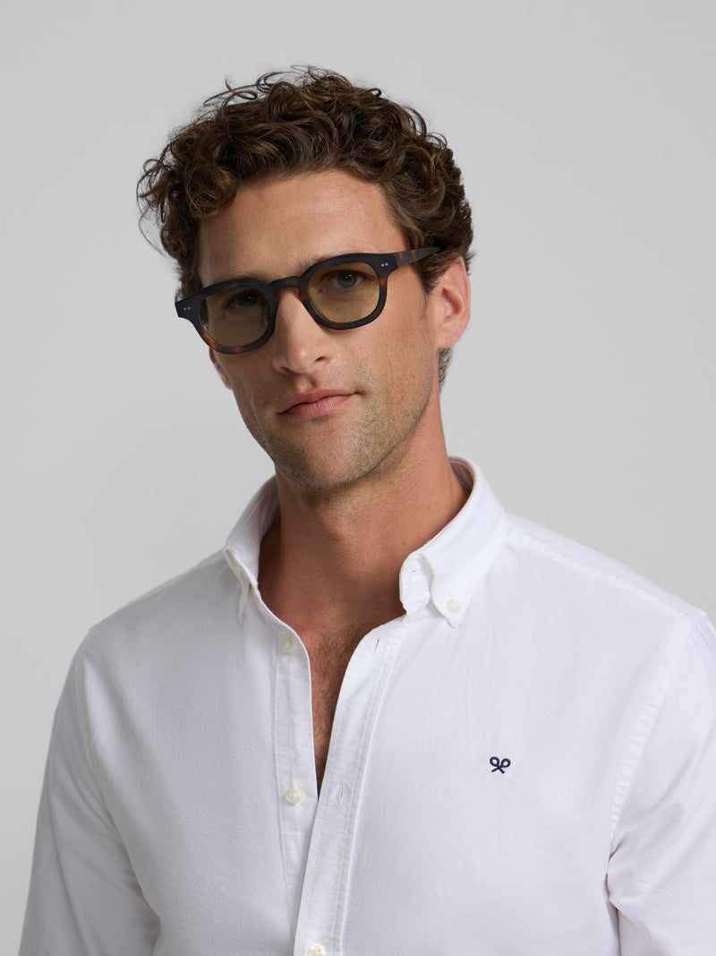 Chemise sport oxford coupe régulière blanche