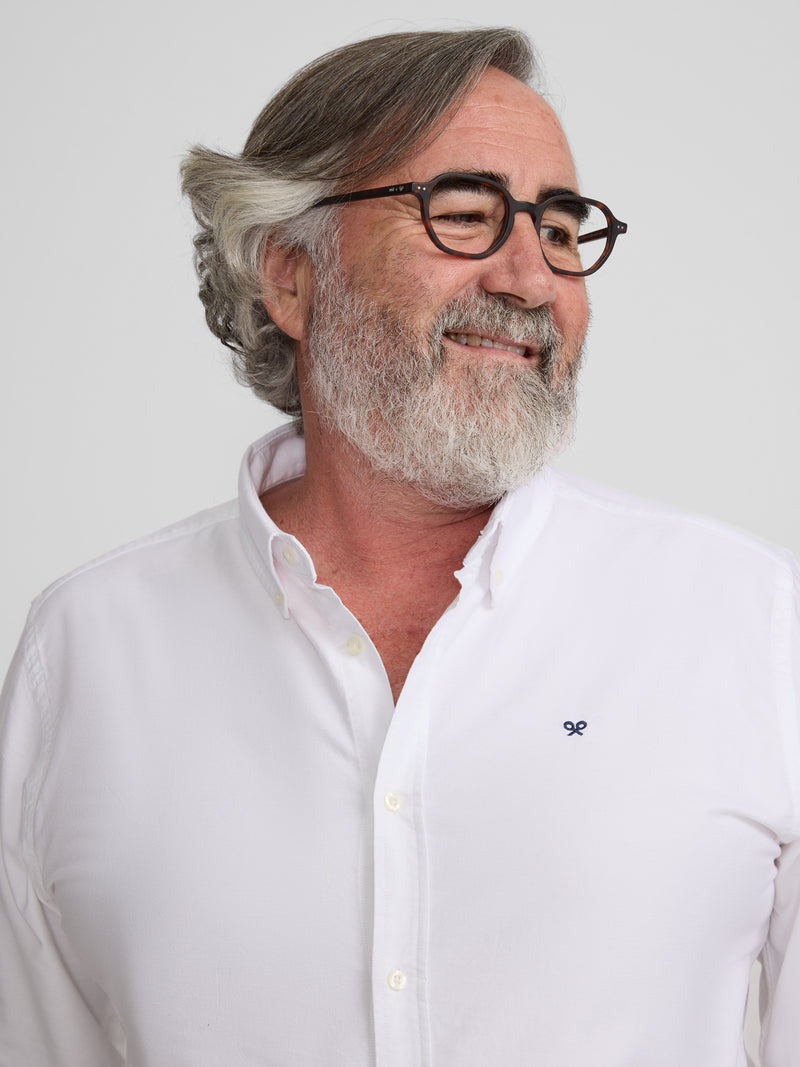 Chemise sport oxford coupe régulière blanche