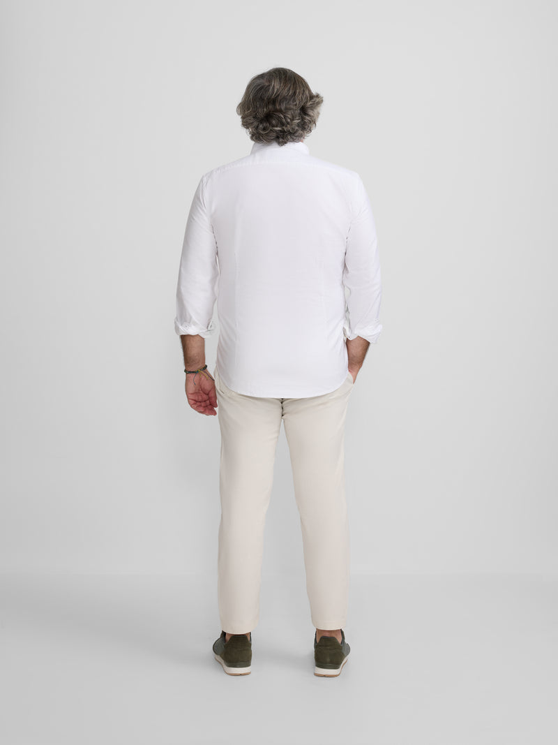 Chemise sport oxford coupe régulière blanche