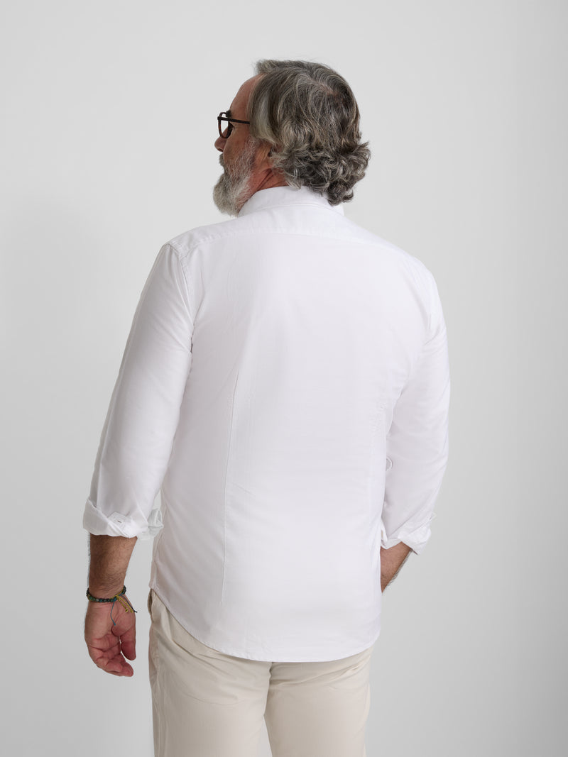 Chemise sport oxford coupe régulière blanche