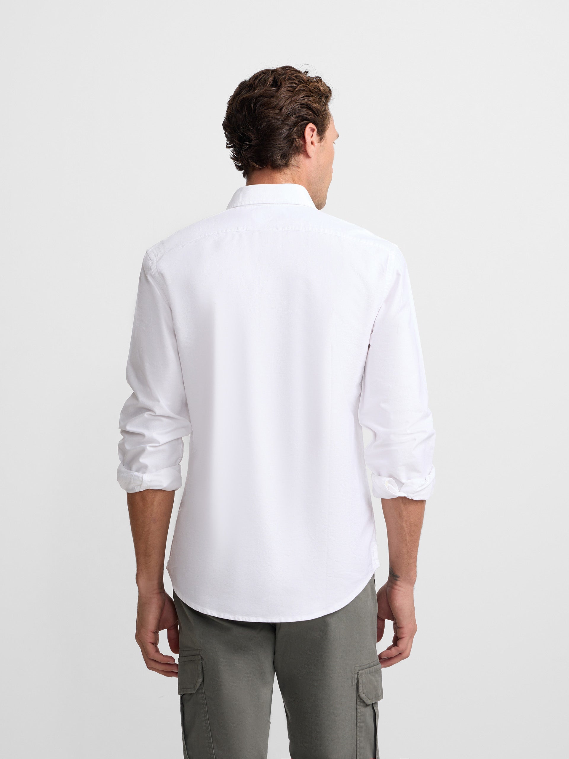 Polera sport oxford blanca