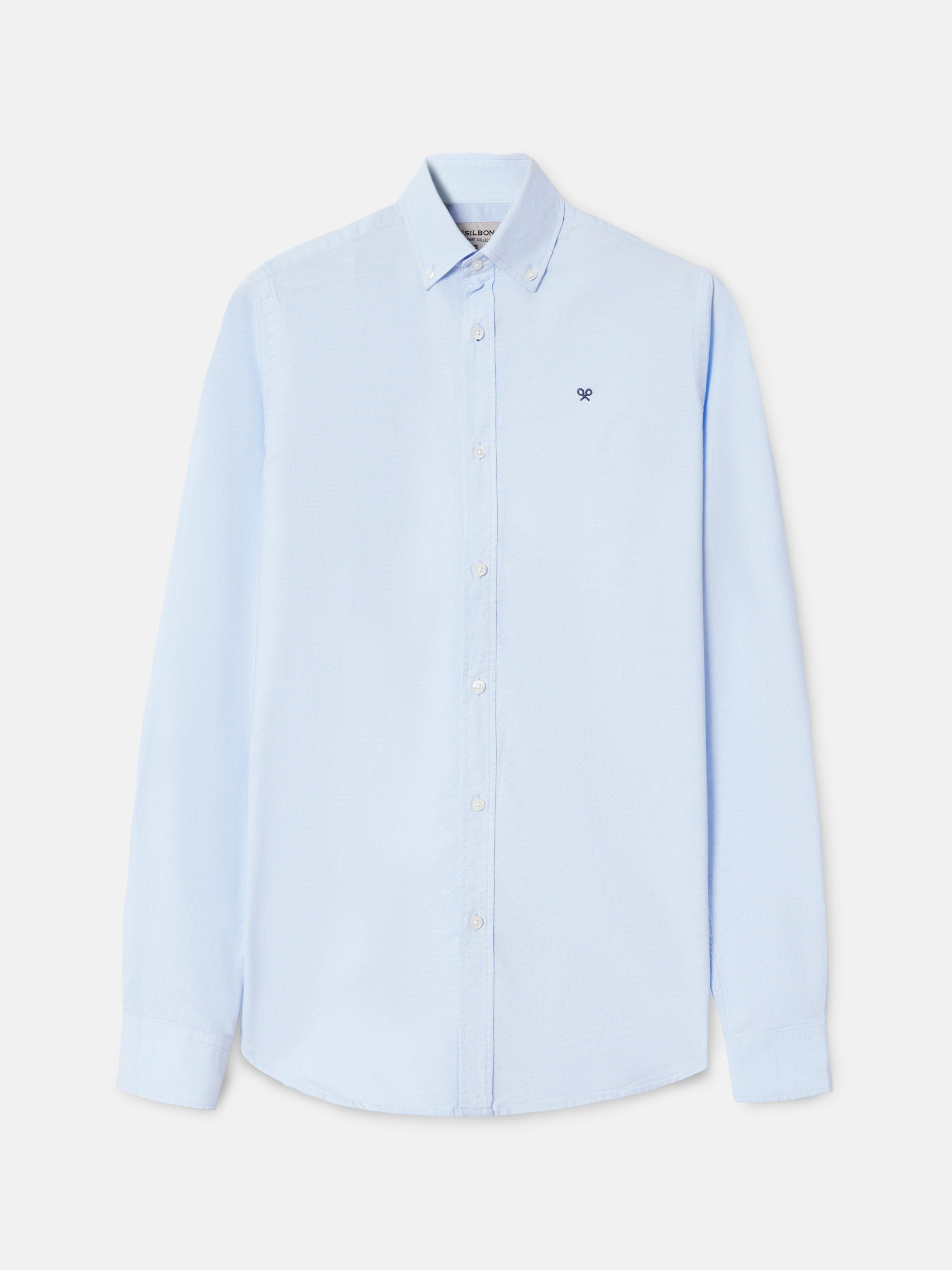 Camisa sport oxford celeste