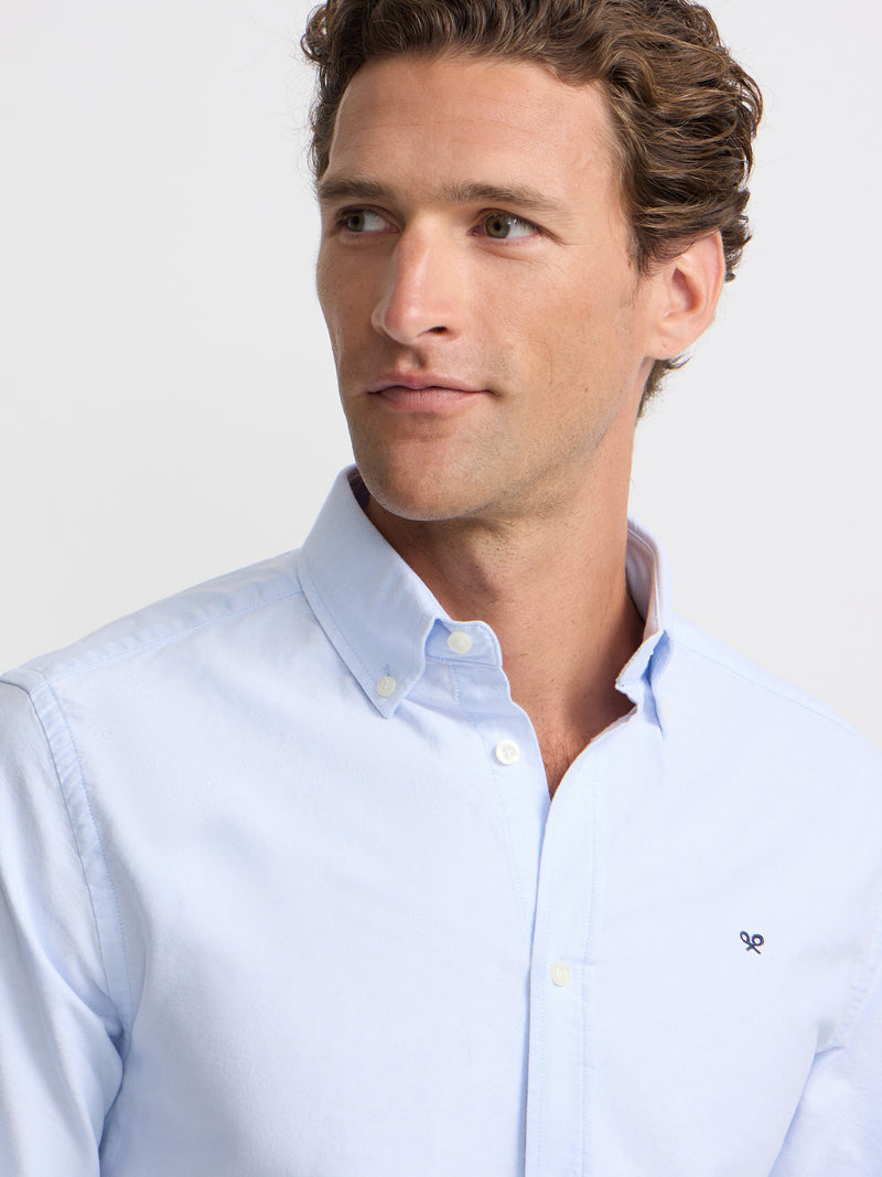 Chemise sport oxford coupe régulière bleu ciel