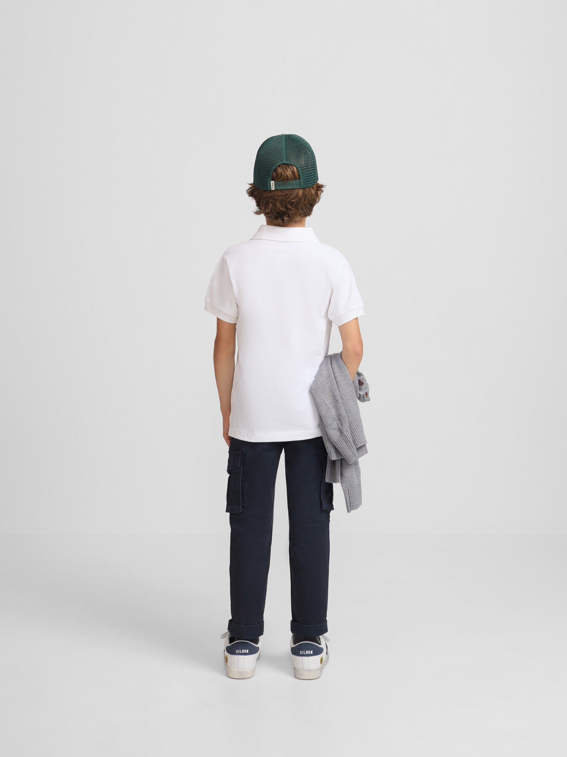 Polo kids clasico miniraqueta blanco